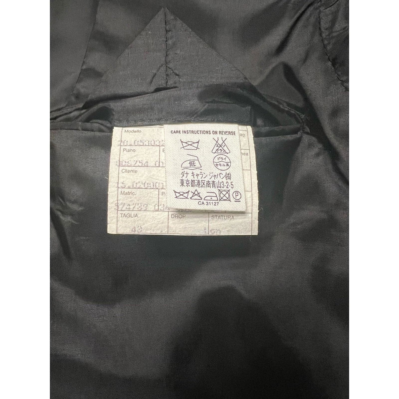 Donna Karan Donna Karan Signature Men's 43R Black 3 Button Sport Jacket Size 42L - 8 Thumbnail