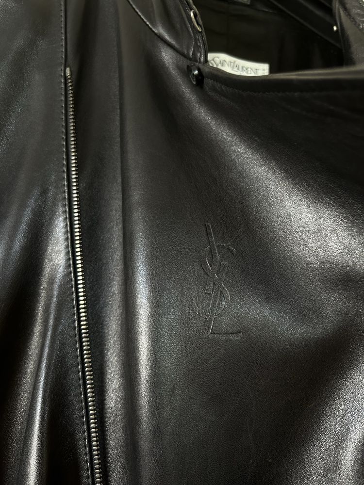 Yves Saint Laurent Yves Saint Laurent Vintage Leather Coat Jacket Size US M / EU 48-50 / 2 - 3 Thumbnail