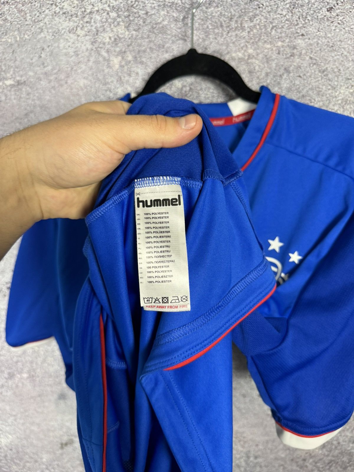 Hummel × Vintage Vintage Rangers FC 2018/19 Hummel Soccer Jersey Blokcore Size US M / EU 48-50 / 2 - 12 Thumbnail