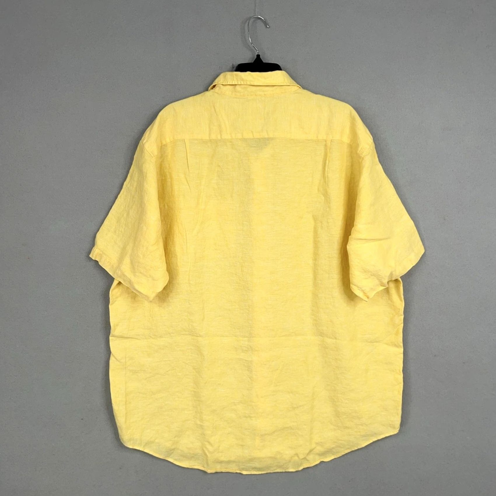 Brooks Brothers VINTAGE Brooks Brothers Shirt Mens XL Yellow Linen 346 Resort Vacation Coastal Preppy 90s Size US XL / EU 56 / 4 - 5 Thumbnail