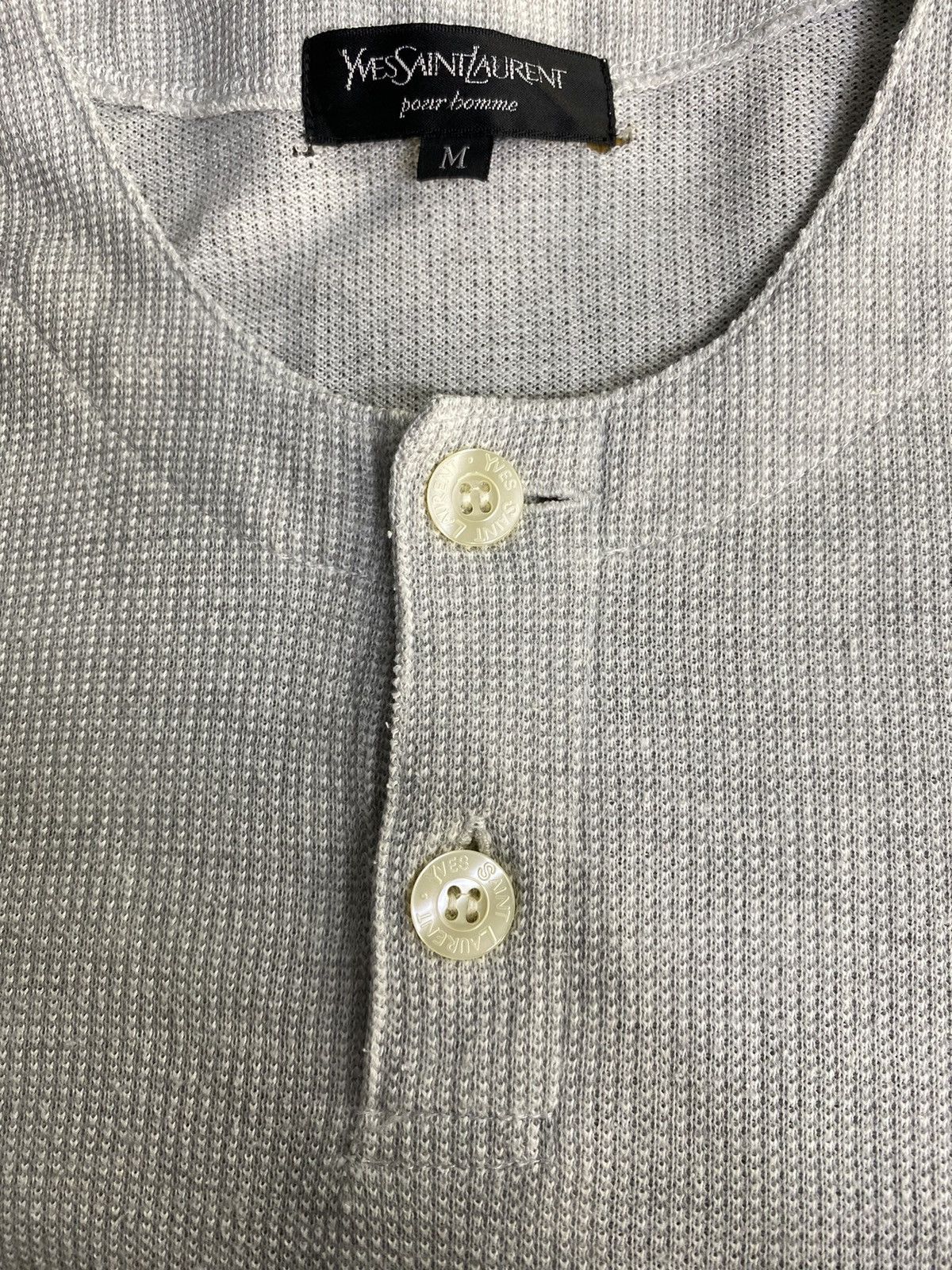 Yves Saint Laurent YSL Vintage White Longselve Classic Mode Size US M / EU 48-50 / 2 - 7 Thumbnail