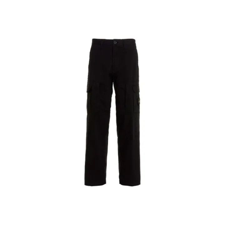 Stone Island Black Casual Cargo Pants for Men