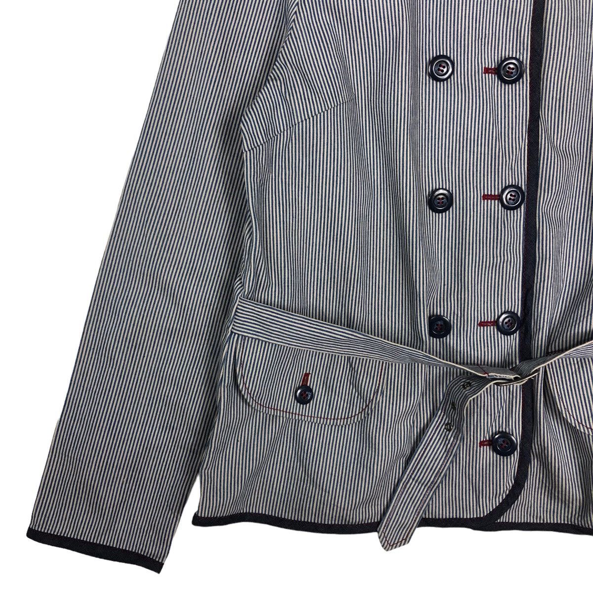 Japanese Brand 🔥Vtg Hickory Chore Jacket Striped Betty’s Blue Issey Miyake Size US M / EU 48-50 / 2 - 4 Thumbnail
