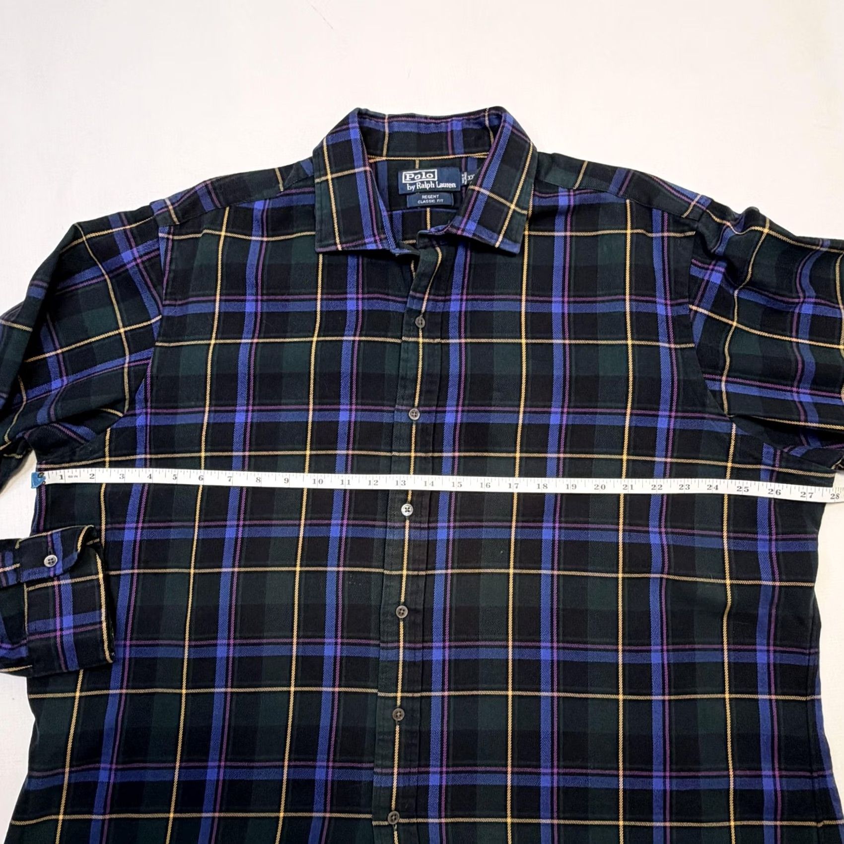 Polo Ralph Lauren Polo by Ralph Lauren Shirt Mens 2XL Green Plaid Regent Classic Fit Button Front Size US XXL / EU 58 / 5 - 6 Thumbnail
