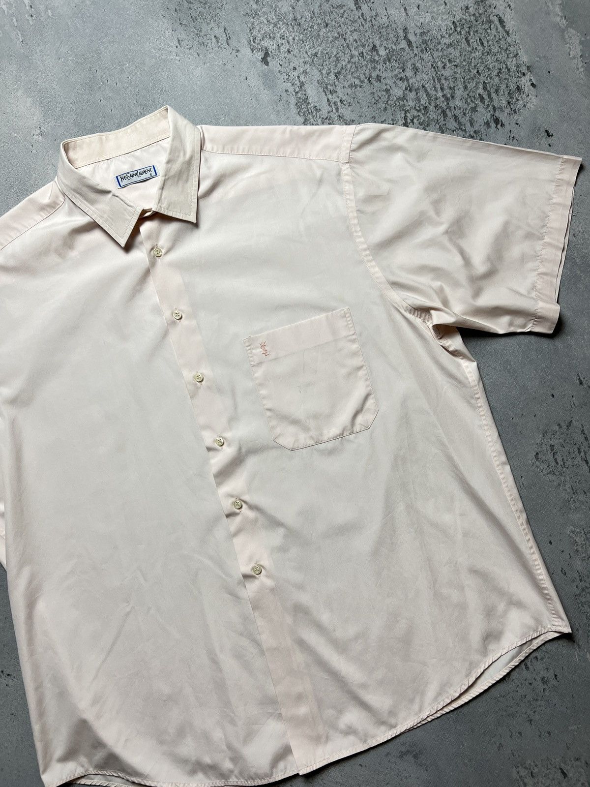 Yves Saint Laurent YSL Shirt Cotton Yves Saint Laurent Summer Shirtsleeve 90s Size US XXL / EU 58 / 5 - 13 Thumbnail