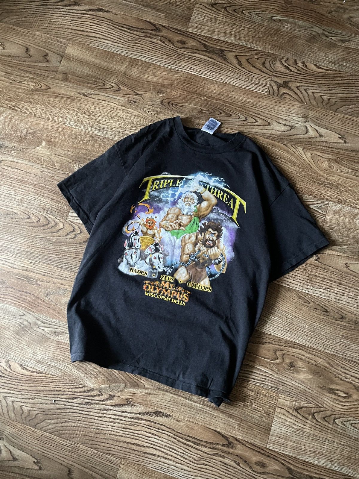 Other Vintage 90s Funny Humor T-Shirt triple threat Size US L / EU 52-54 / 3 - 2 Thumbnail