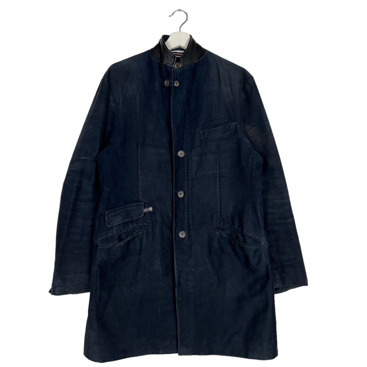 Beams Plus 🔥 BEAMS EMMETEX FABRIC MOLESKIN LONG JACKET Size US M / EU 48-50 / 2 - 2 Thumbnail