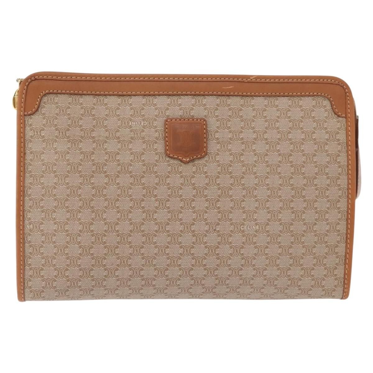Celine Celine Macadam Pochette Canvas and Leather Size ONE SIZE - 1 Thumbnail