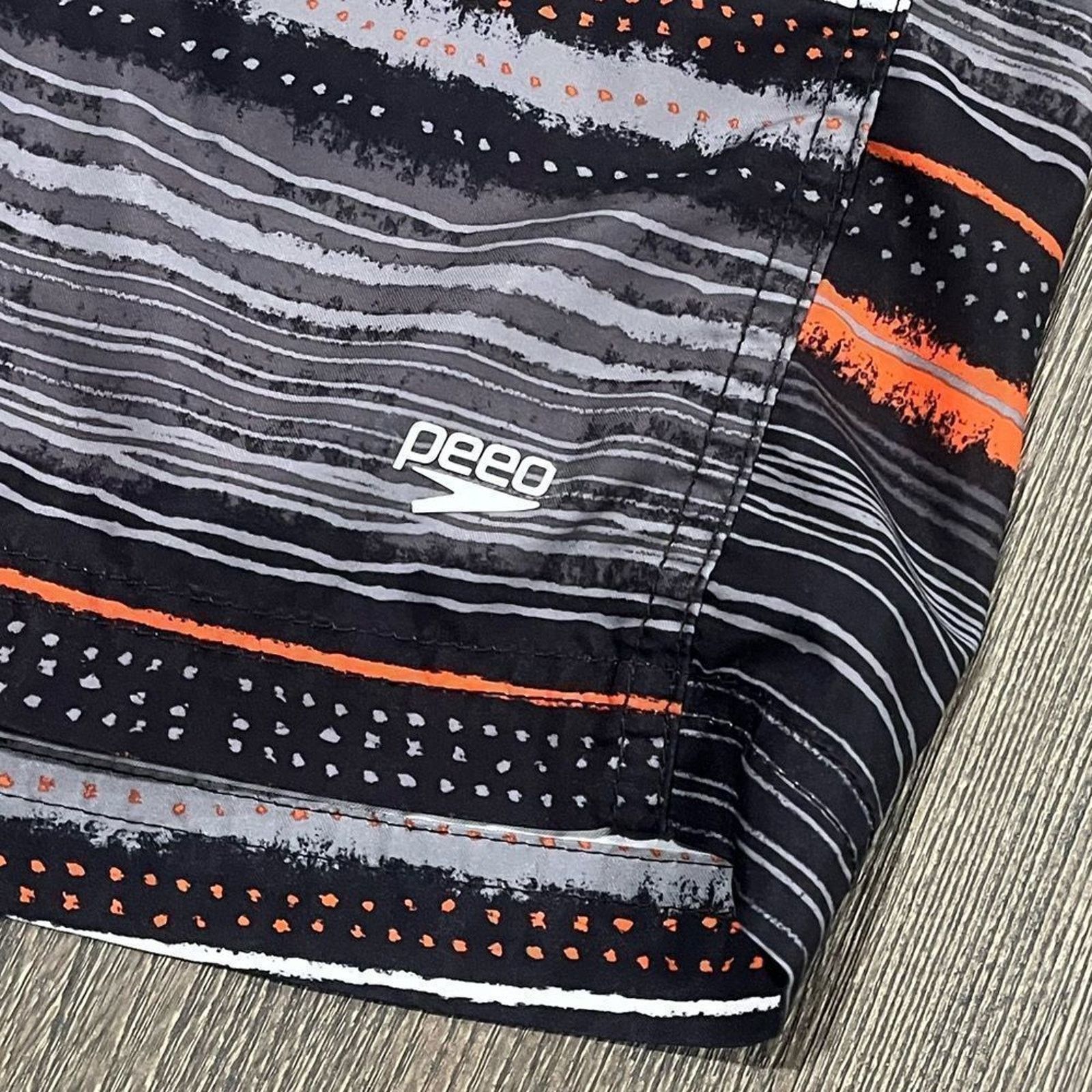 Speedo Speedo Gray Orange Drawstring Board Shorts Size M Size US 28 / EU 44 - 8 Thumbnail