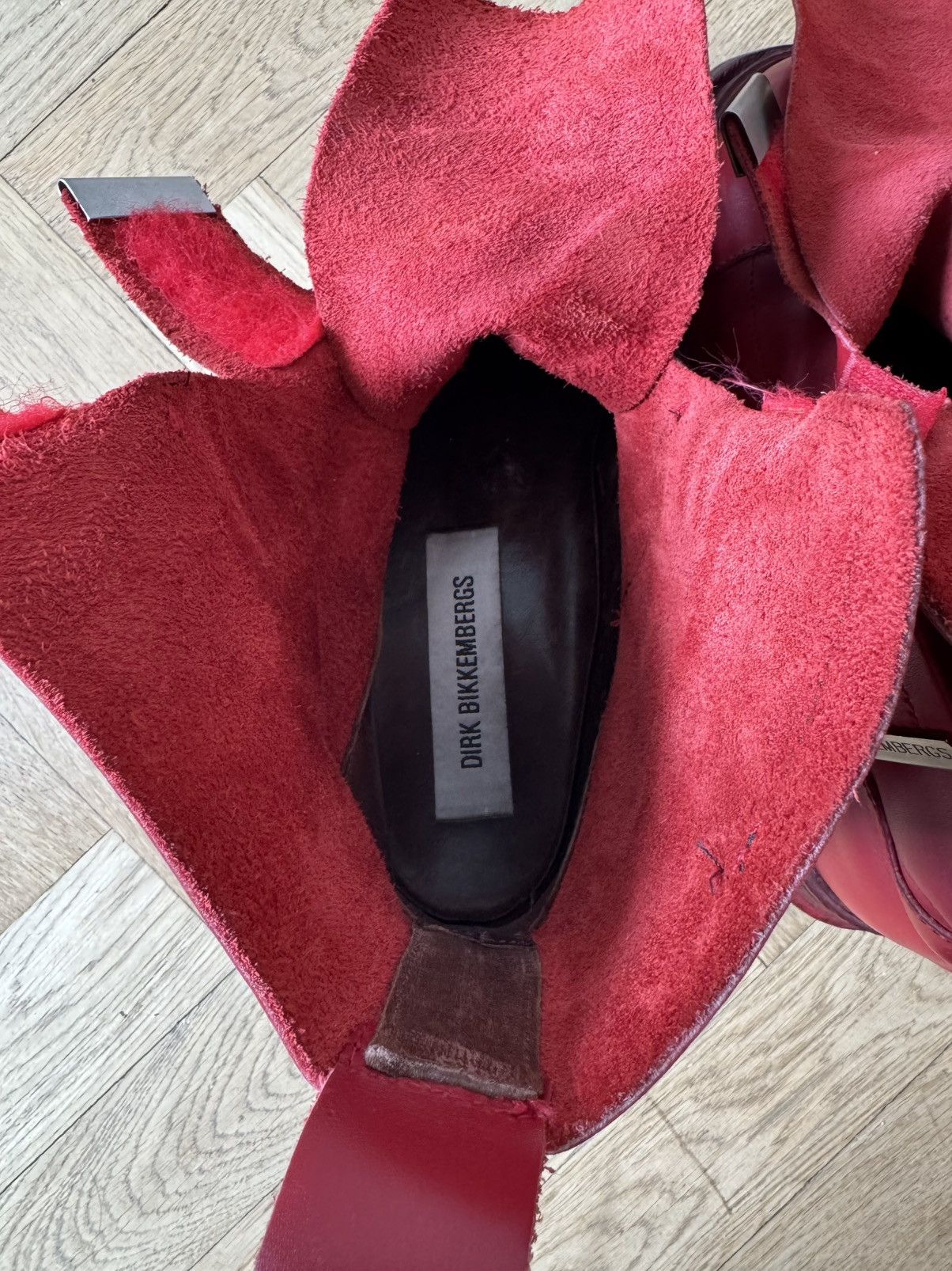 Dirk Bikkembergs Dirk Bikkembergs AW96 4 Velcro Straps Leather Boots Size US 10 / EU 43 - 12 Thumbnail