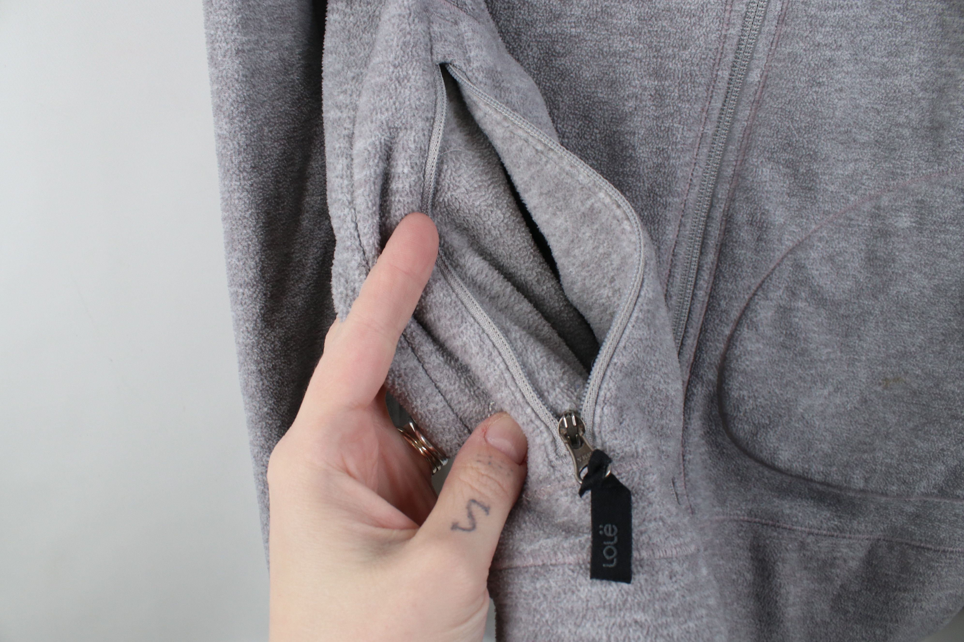 Vintage Lole Running Yoga Full Zip Jacket Light Purple Heather Gray Size M / US 6-8 / IT 42-44 - 5 Thumbnail