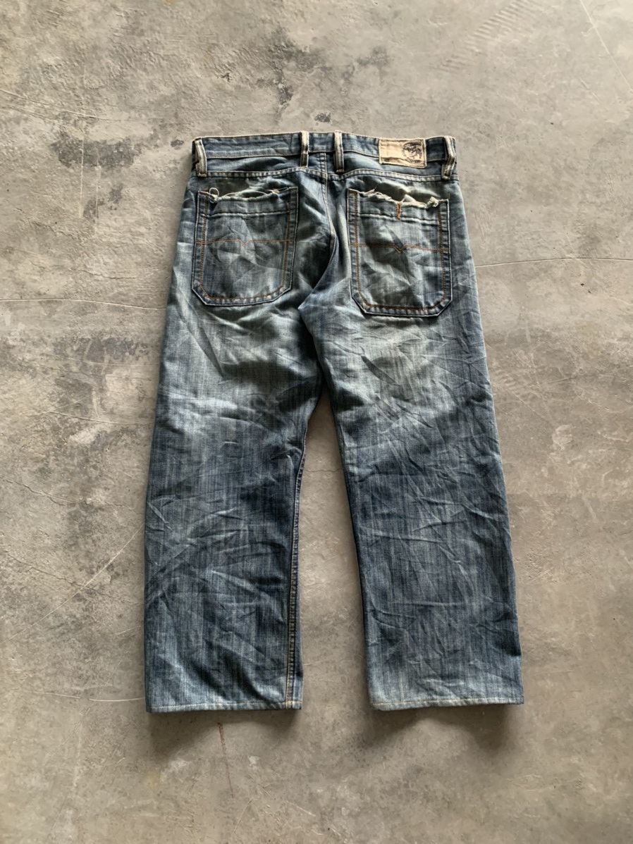 Designer × Diesel distressed loose diesel industry jeans Size US 37 - 2 Thumbnail