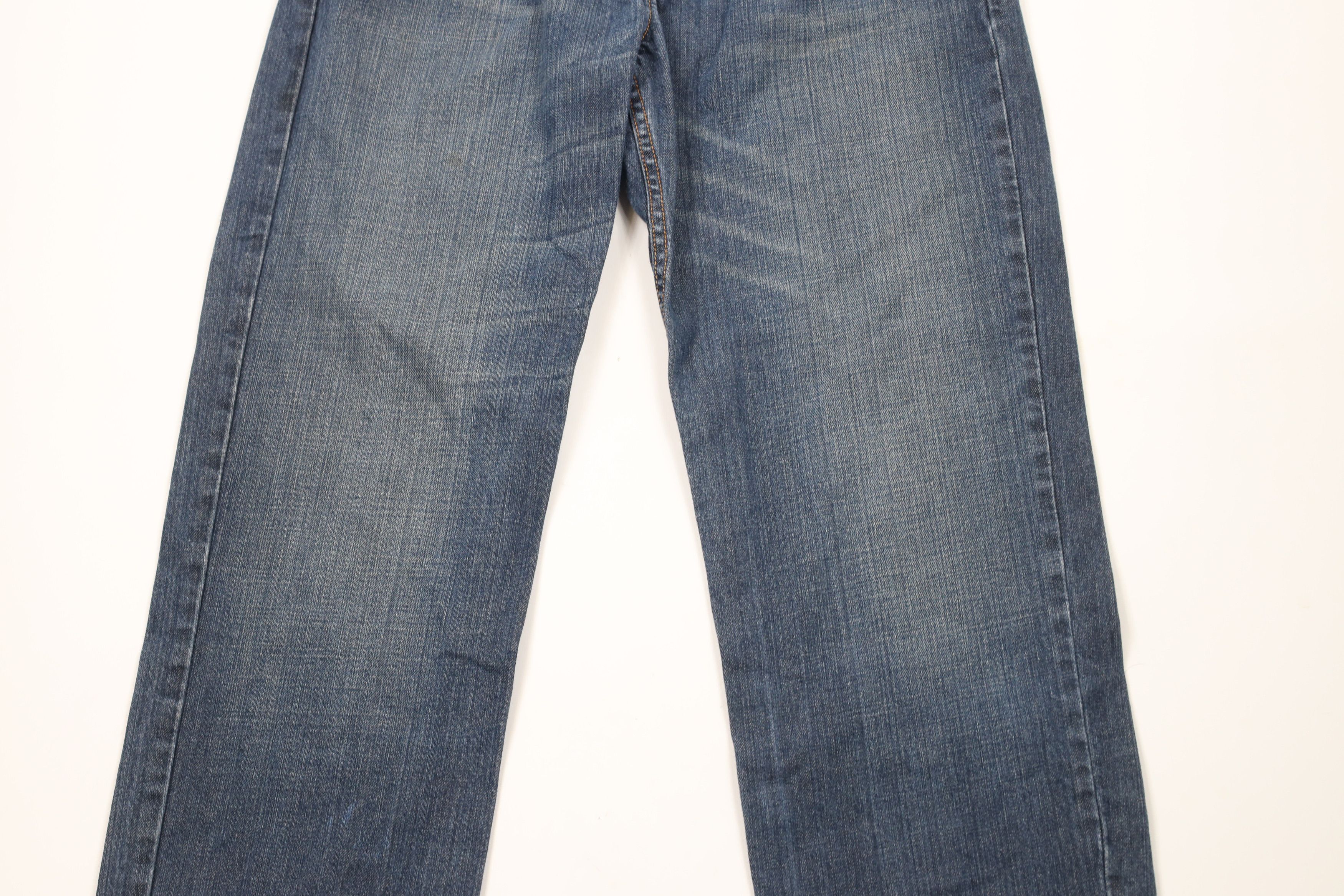 Levi's × Vintage Vintage Y2K Levis 550 Relaxed Fit Denim Jeans Blue Cotton Size US 33 - 3 Thumbnail
