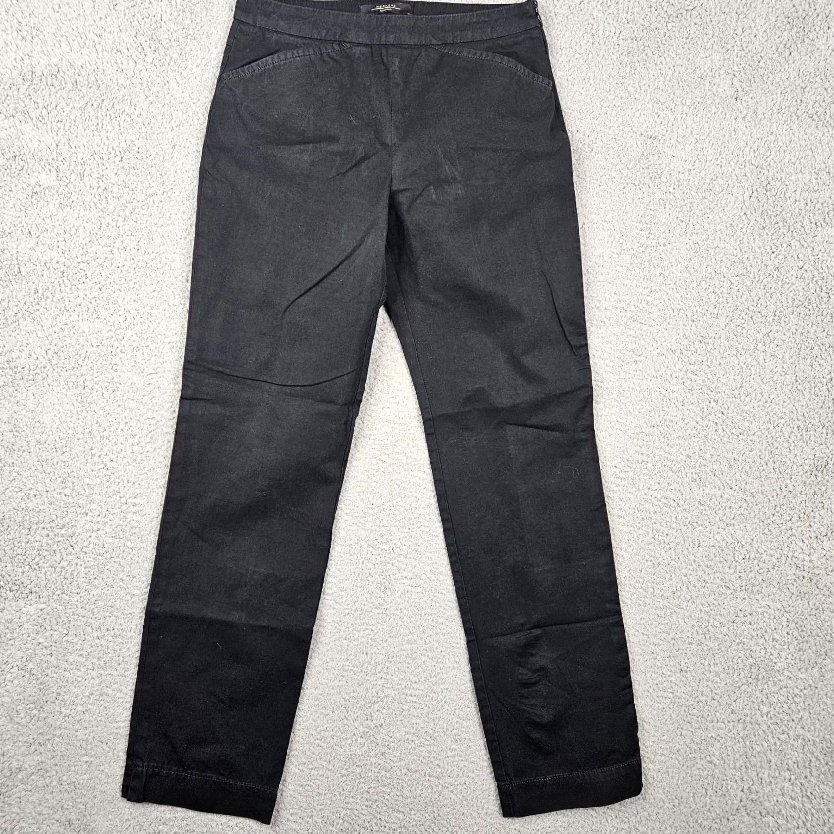 Max Mara VINTAGE Weekend Maxmara Womens Black Straight Leg Trousers Size 2 Size 26" / US 2 / IT 38 - 5 Thumbnail