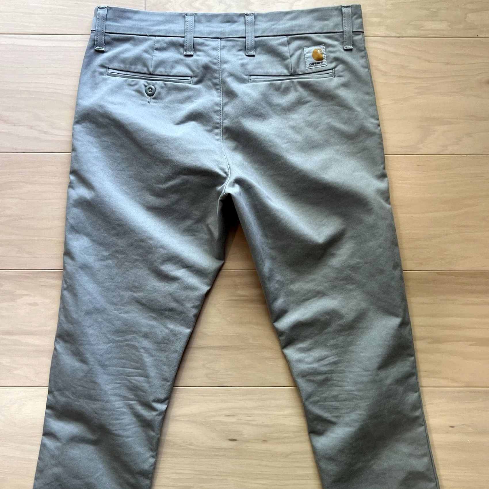Carhartt Wip Carhartt WIP Sid Pants 32x31.5 Gray Slim Chino Size US 32 / EU 48 - 7 Thumbnail