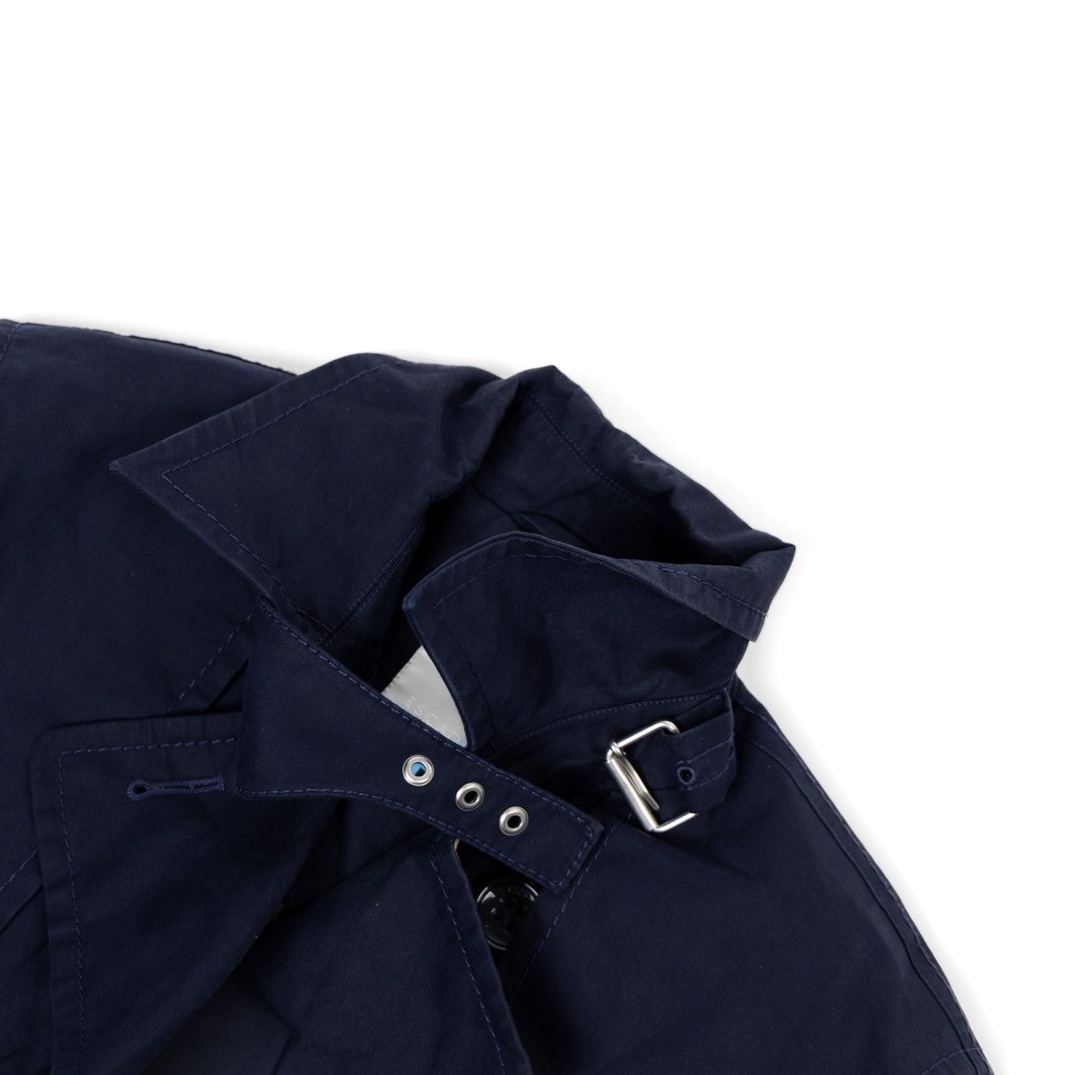 Escada Sport Escada Womens Trench Coat Blue Classic Lightweight Jacket Size M / US 6-8 / IT 42-44 - 5 Thumbnail