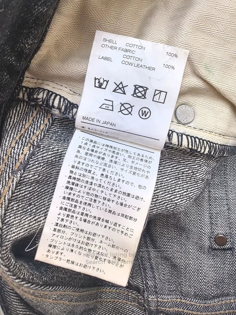 Neighborhood Neighborhood size L Black Washed Destroyed Denim Jeans Size US 27 - 9 Thumbnail
