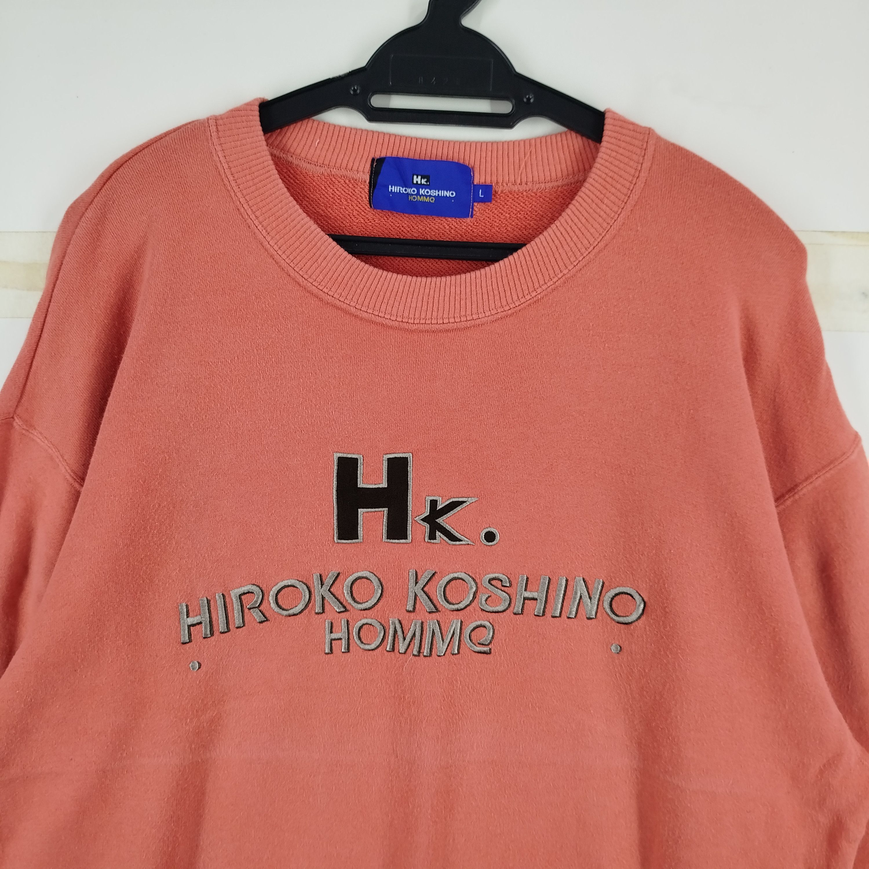 Designer × Hiroko Koshino Homme × Japanese Brand Hiroko Koshino Homme Embroidery Big Spell Out Made In Japan Size US L / EU 52-54 / 3 - 2 Thumbnail