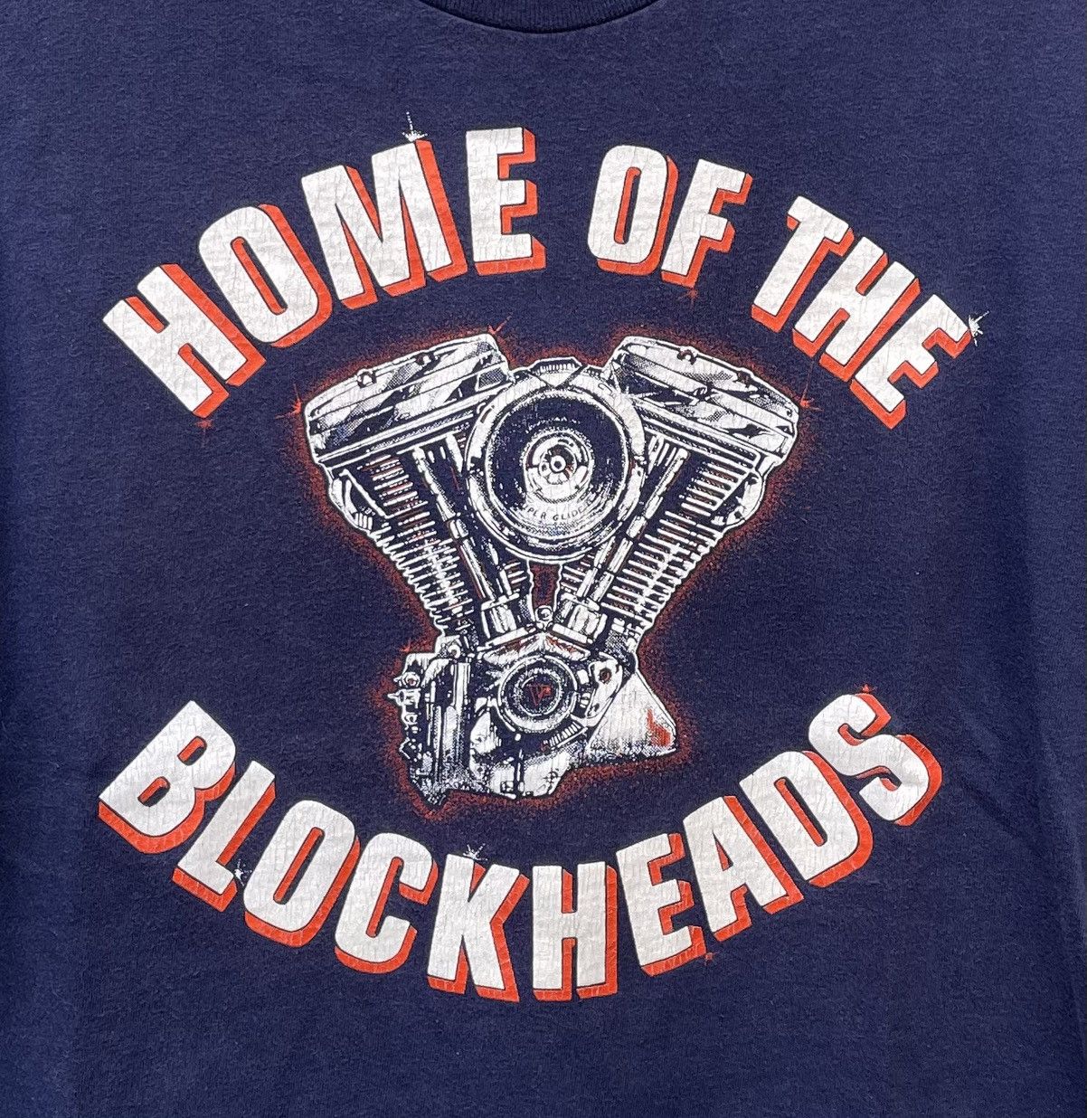 Harley Davidson 90s Harley Davidson Iron Block HD Adams Center NY T Shirt Size US L / EU 52-54 / 3 - 4 Thumbnail