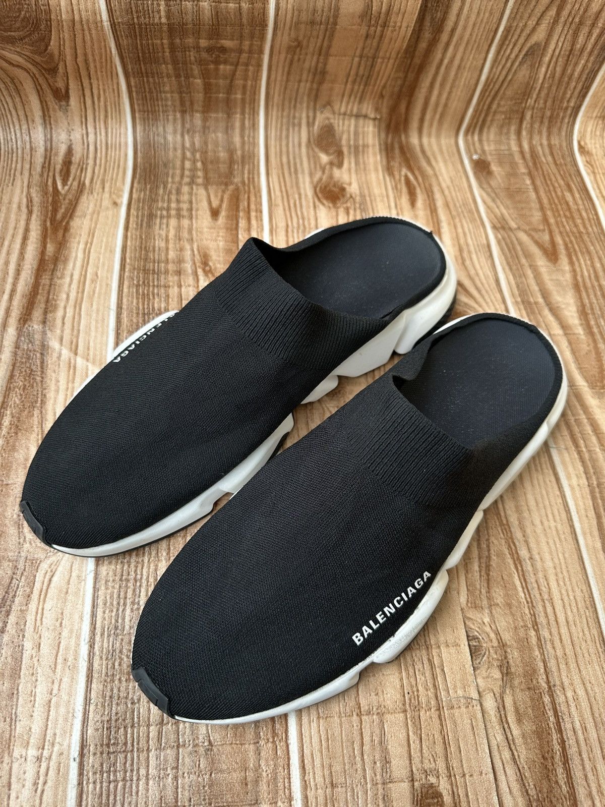 Balenciaga Balenciaga speed mule Black Knit Size US 12 / EU 45 - 4 Thumbnail