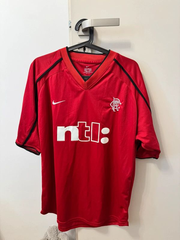 Nike × Vintage Vtg Nike Glasgow Rangers 00-01 Third Jersey M R.de Boer #14 Size US M / EU 48-50 / 2 - 2 Thumbnail