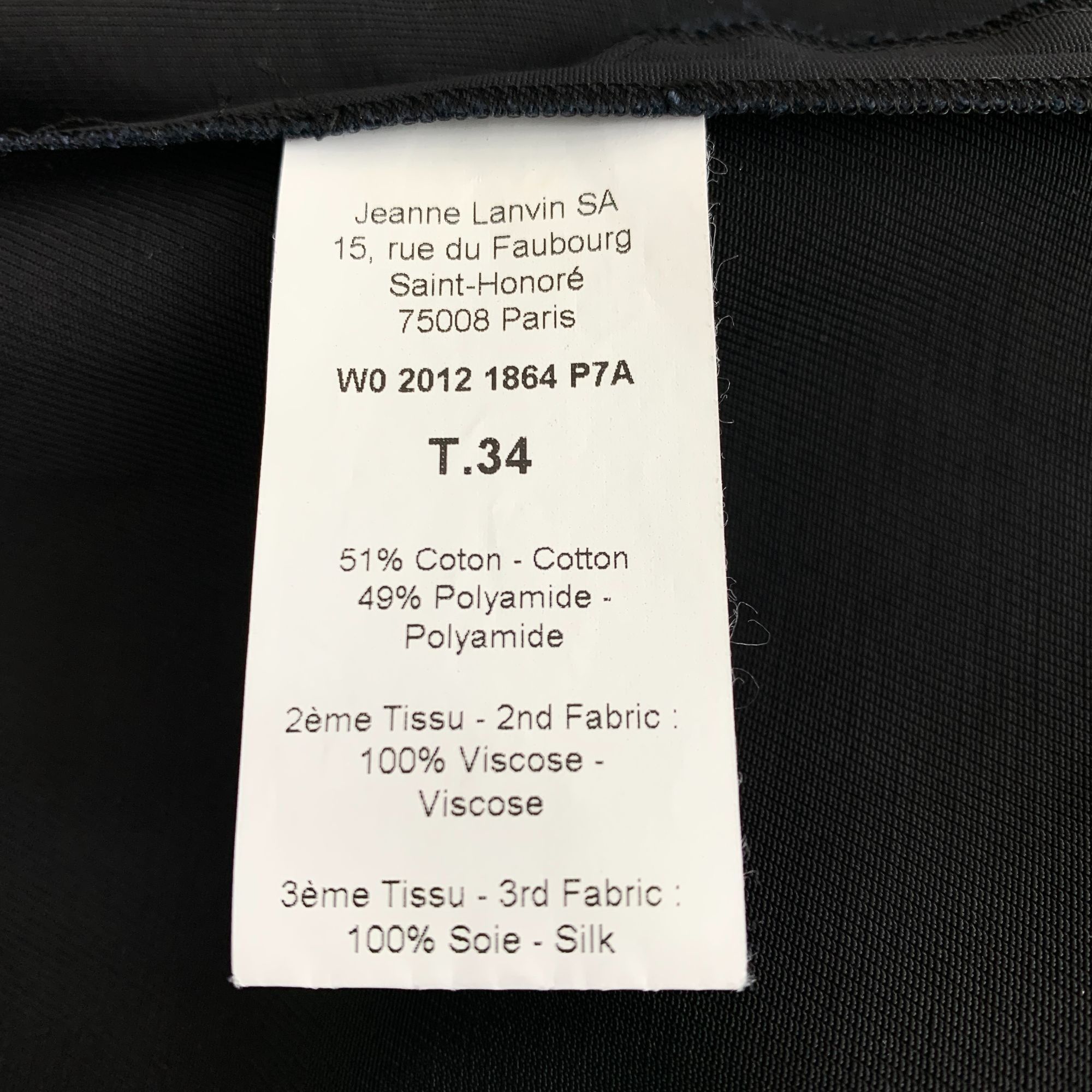 Lanvin Lanvin Colorblock Cotton Sleeveless Button-Up Dress (Size 34 Size XXS / US 00 / IT 34 - 3 Thumbnail