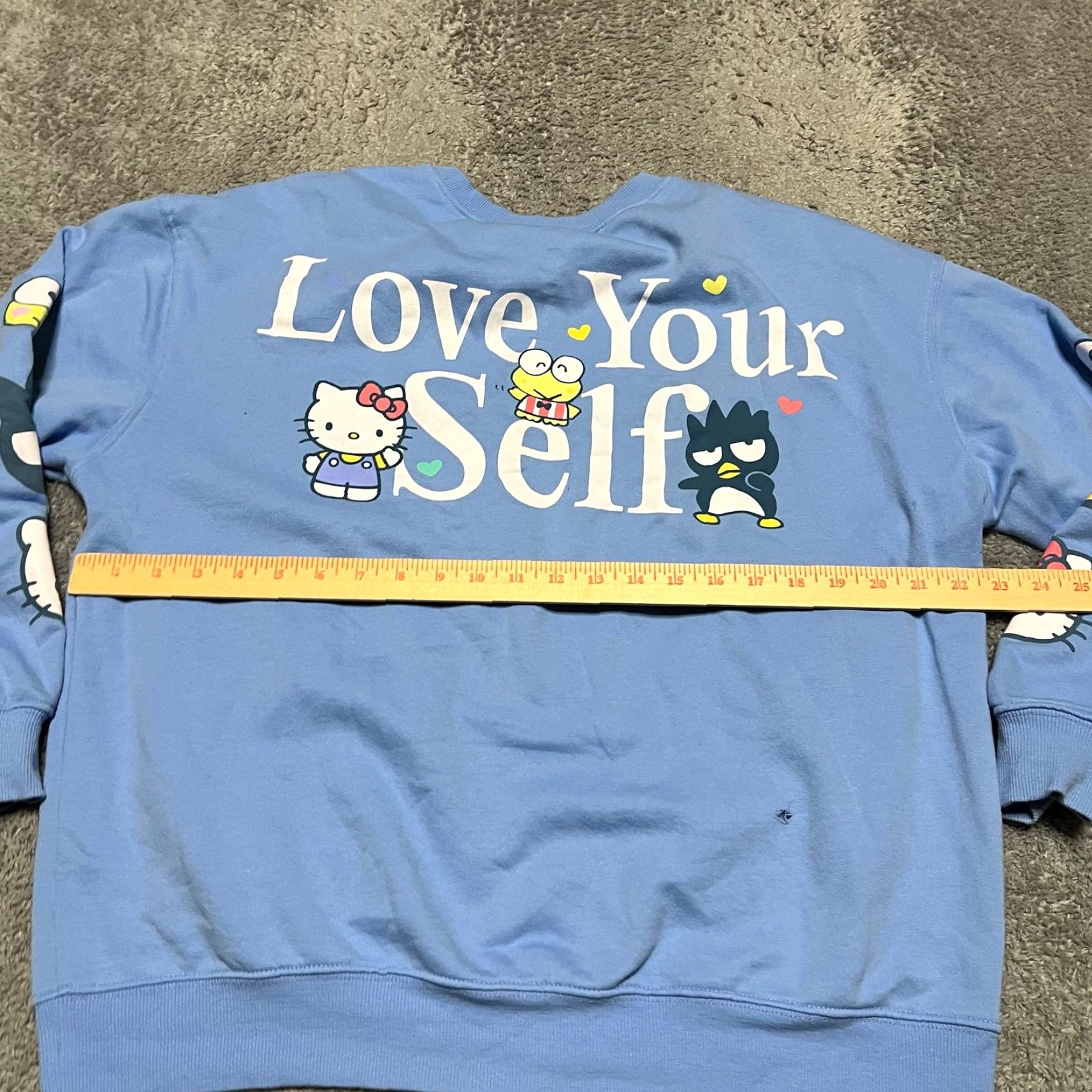 Vintage Sanrio Hello Kitty & Friends Love Yourself Sweatshirt Womens XL blue pullover, Regular size, Sweatshirt, Womens, XL Size XL / US 12-14 / IT 48-50 - 4 Thumbnail