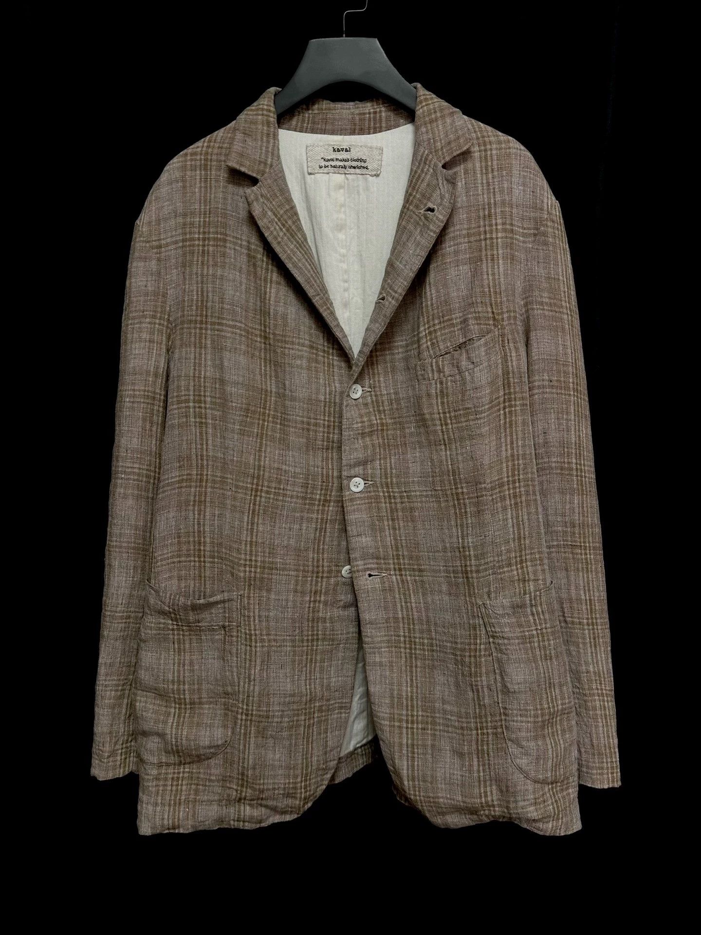 Other kaval vintage linen hand-dyed hand-sewn jacket M Size US M / EU 48-50 / 2 - 1 Thumbnail