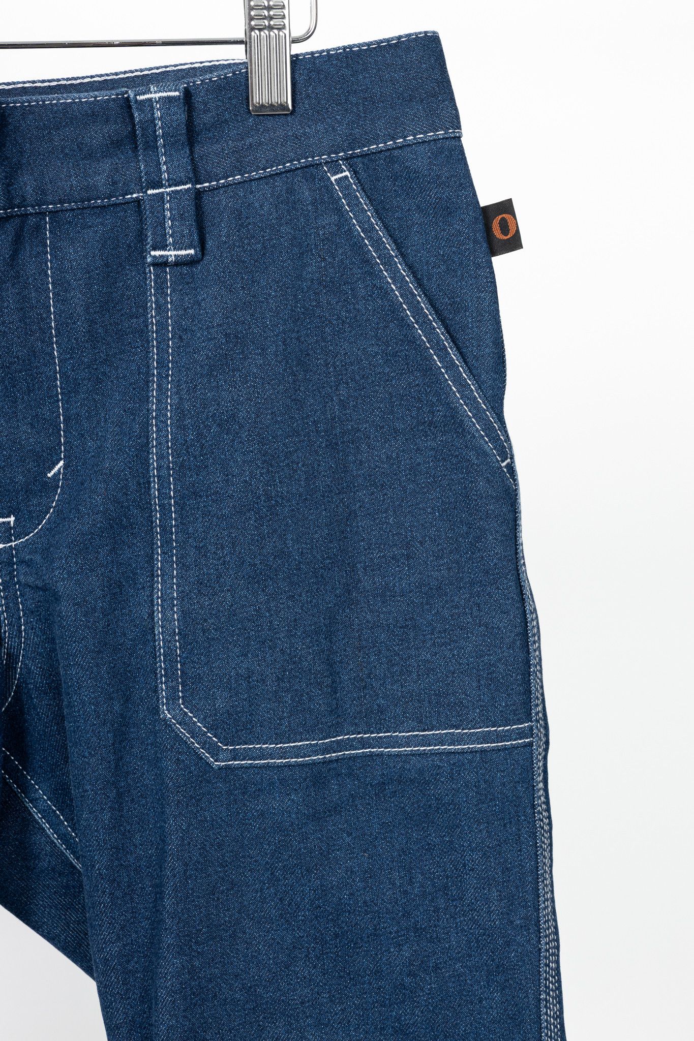 Chloe Chloe SS18 Runway Cotton Denim Cropped Circle-Stitch Jeans Size 28" / US 6 / IT 42 - 4 Thumbnail