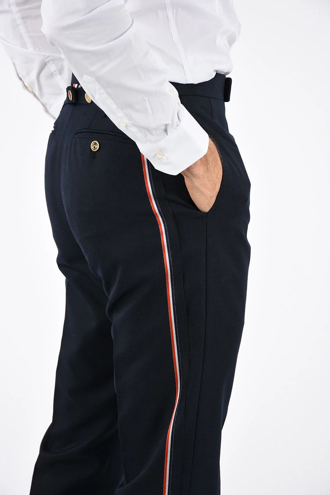 Thom Browne og1mm0426 Regular Rise Pant in Blue Size US 32 / EU 48 - 3 Thumbnail