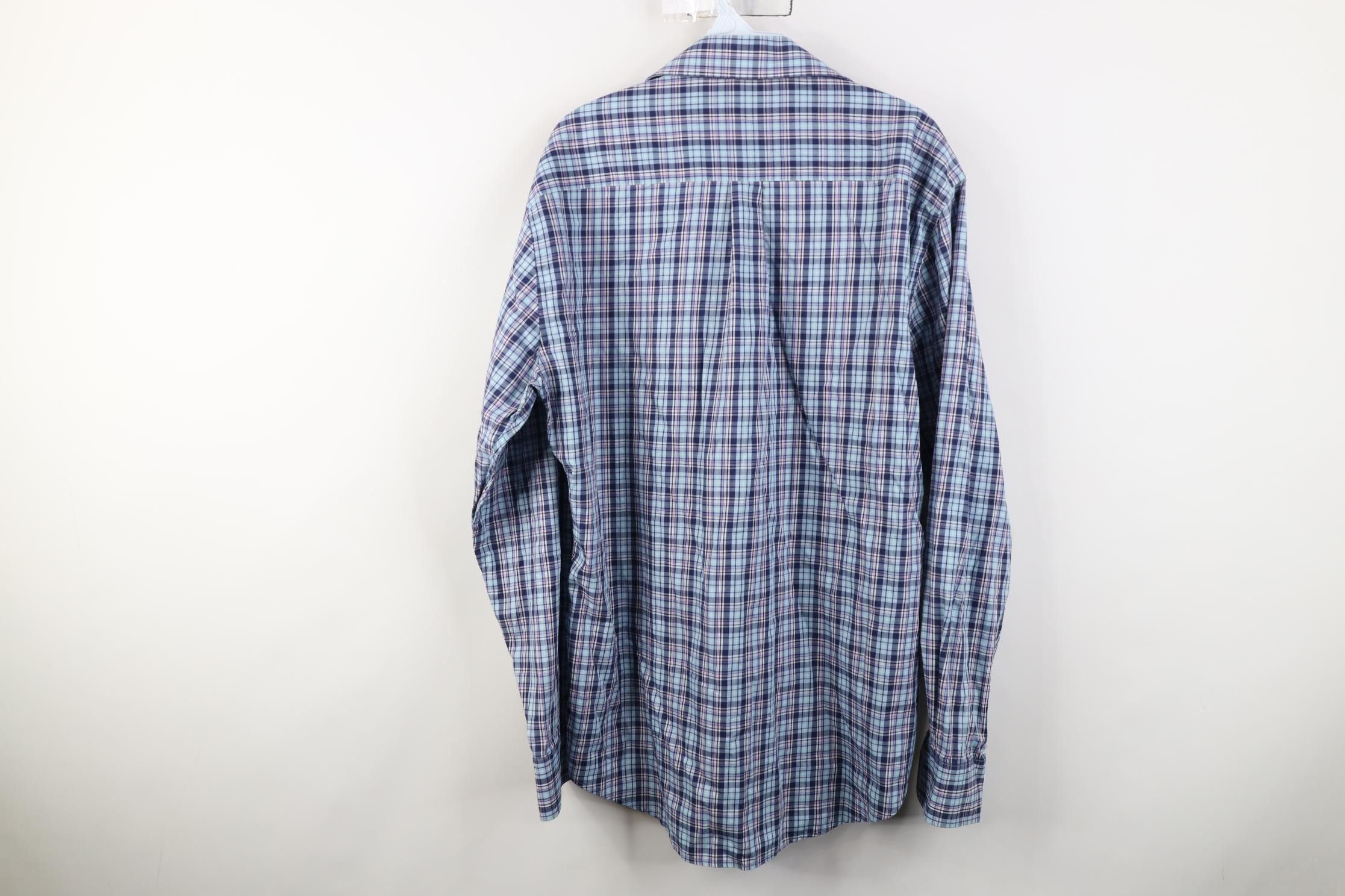 Peter Millar Peter Millar Crown Ease Flannel Collared Button Shirt Plaid Size US L / EU 52-54 / 3 - 8 Thumbnail
