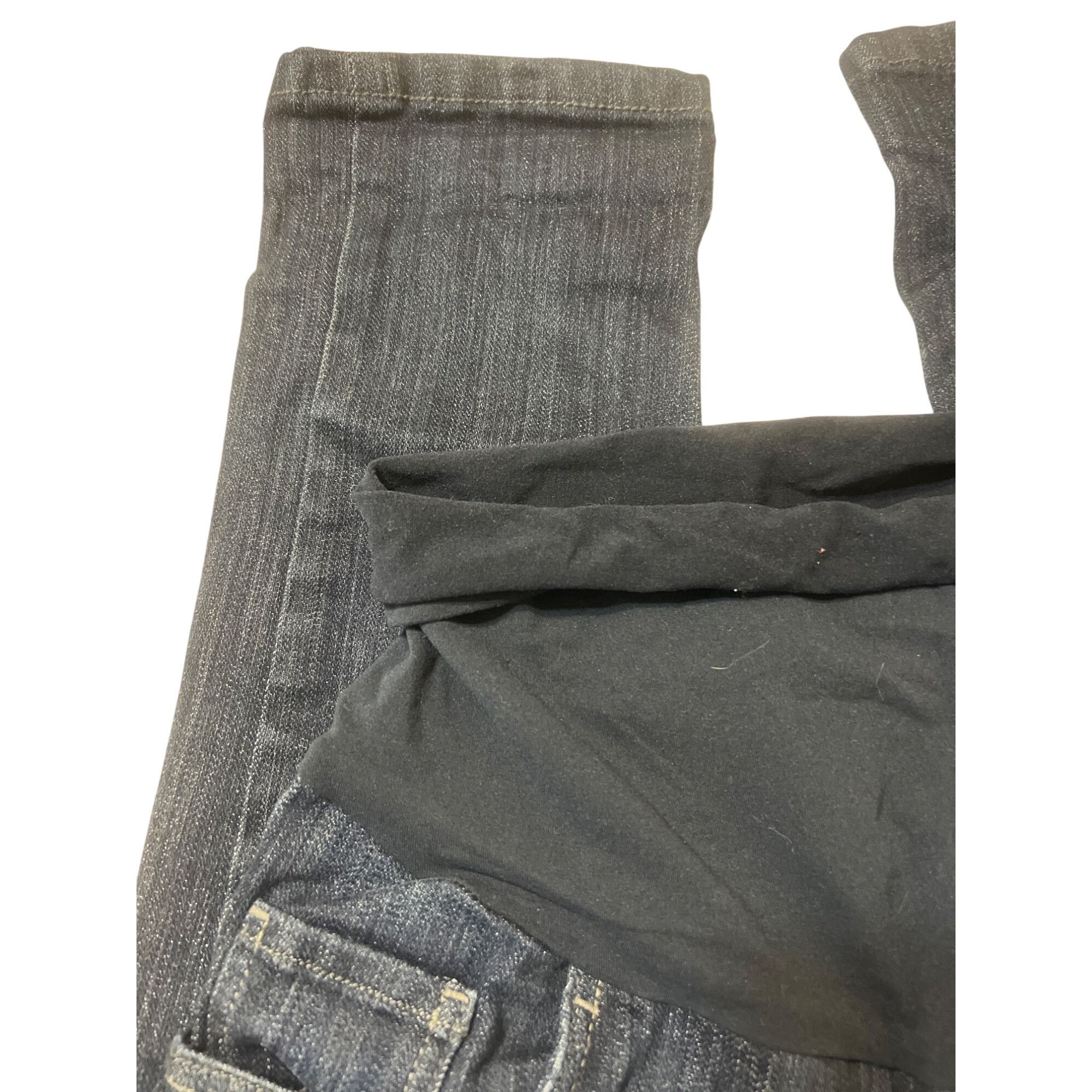 Other Oh Baby By Motherhood Maternity Jeans Dark Wash Denim Stretc Size 32" / US 10 / IT 46 - 2 Thumbnail