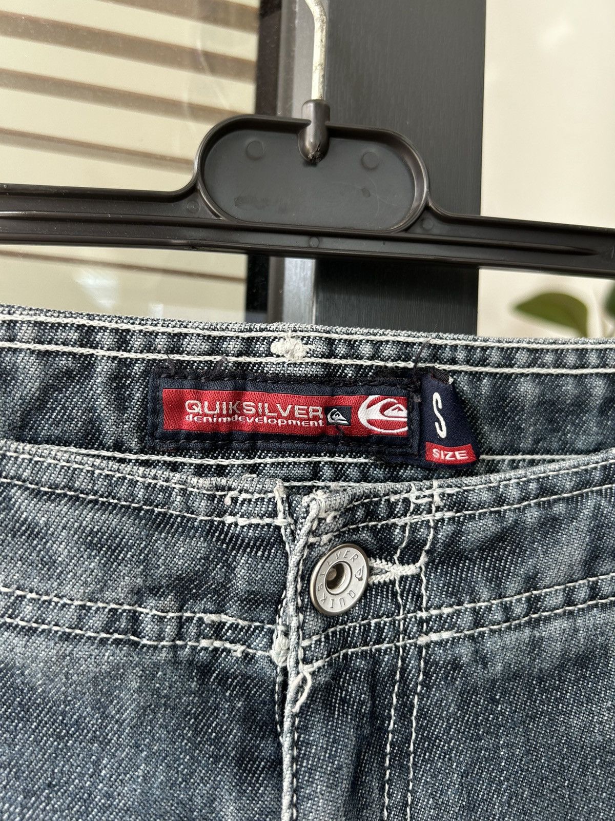 Quiksilver × Vintage Vintage 90’s Quickjean Wide Baggy Shorts Jorts Size US 30 / EU 46 - 4 Thumbnail