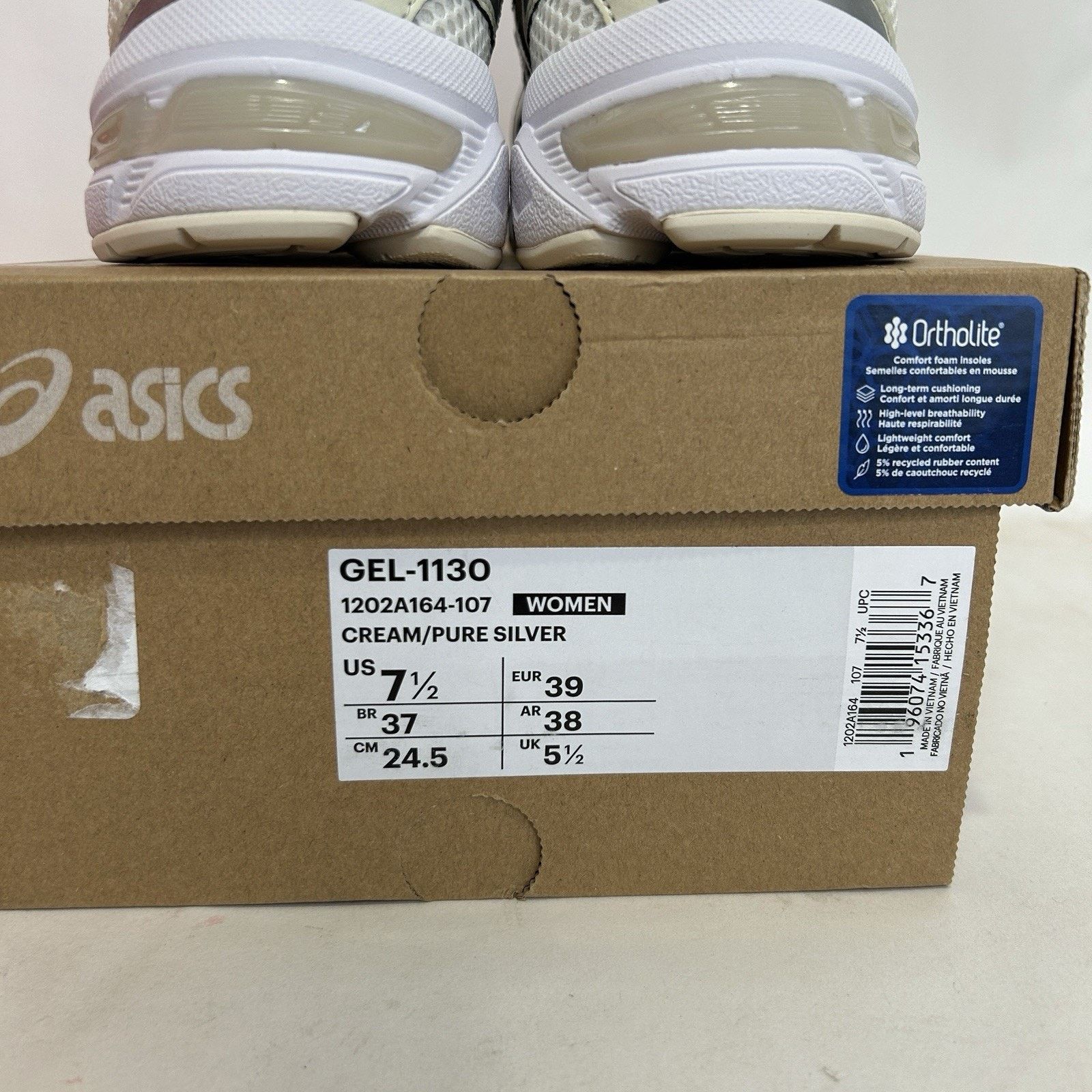 Asics ASICS Gel-1130 WMNS “Cream Pure Silver” Size US 7.5 / IT 37.5 - 5 Thumbnail