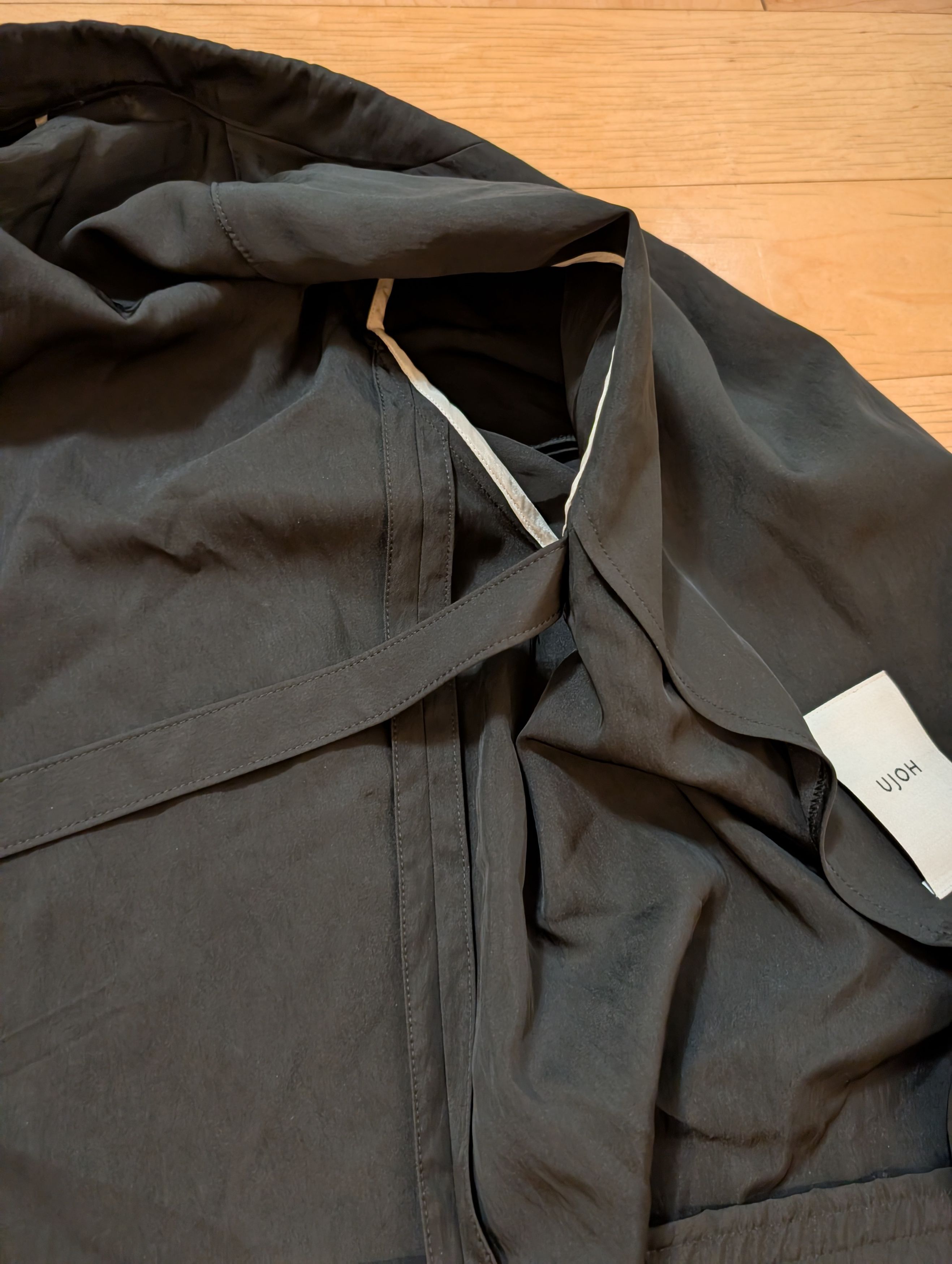 Other Ujoh Black Rayon/Nylon Oversized Belt Blazer Size 4 Size 44R - 4 Thumbnail