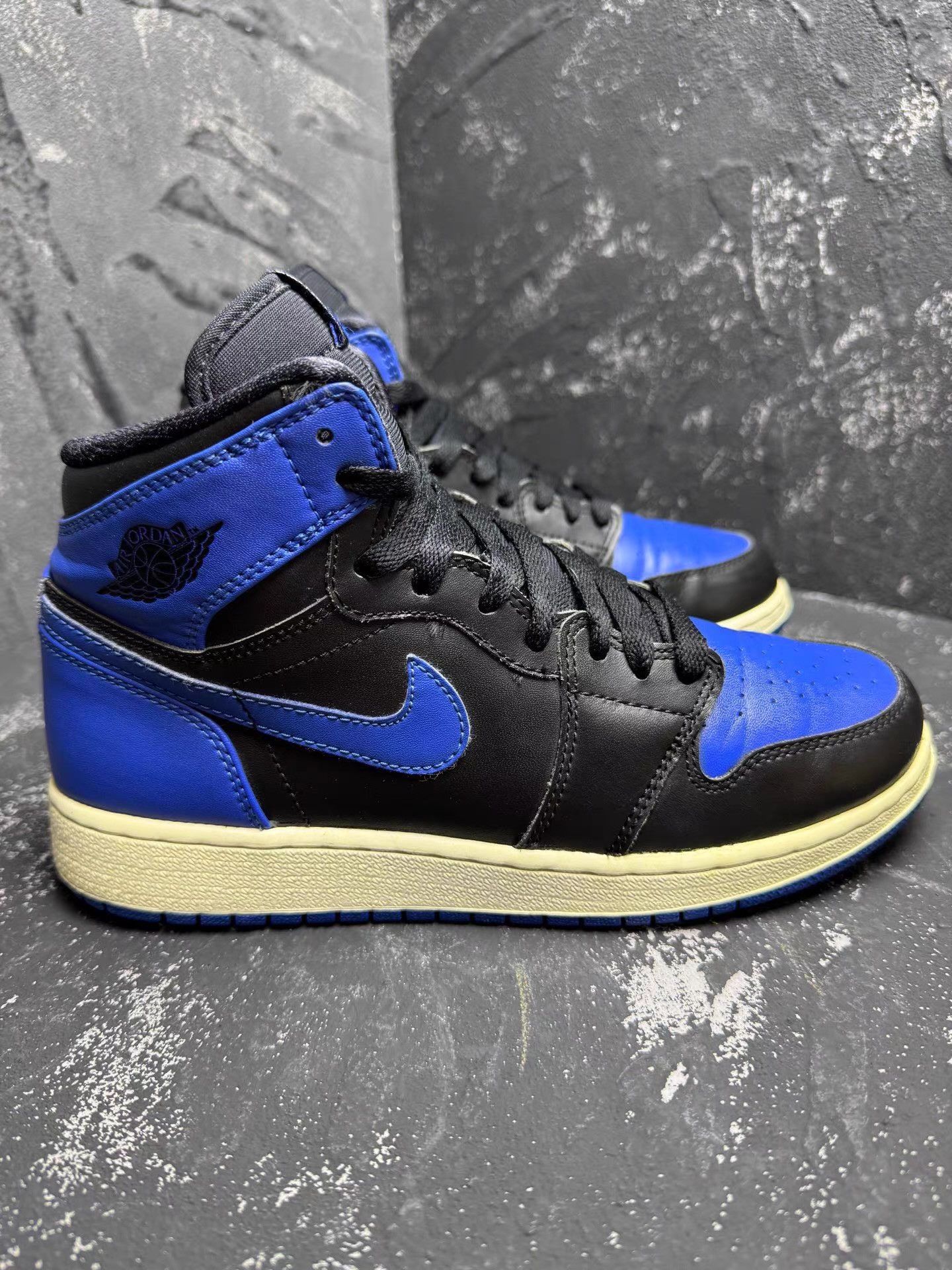 Nike Air Jordan 1 Black Royal Blue Q10 Size US 7.5 / IT 37.5 - 6 Thumbnail