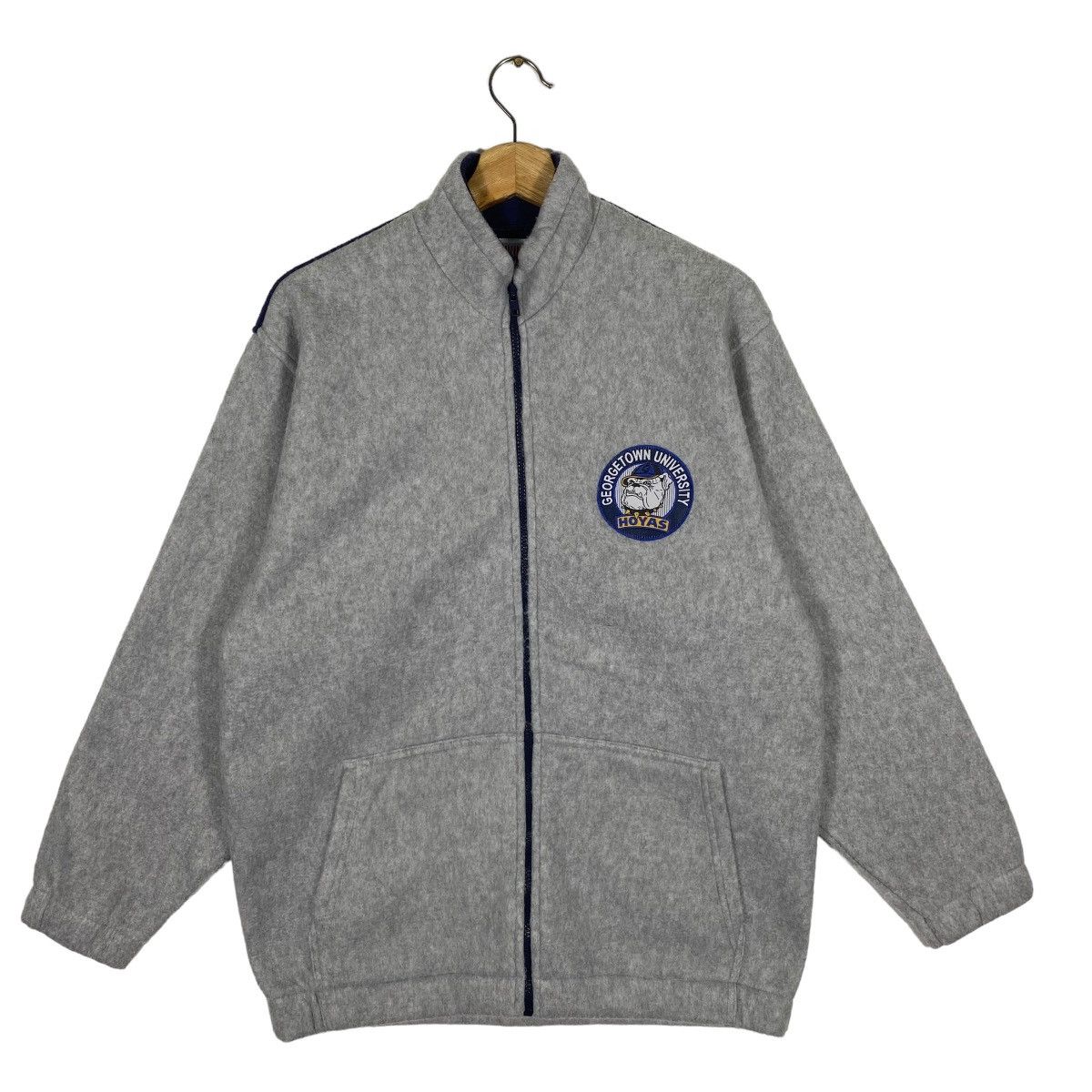Vintage Vintage Georgetown University Hoyas Fleece Zipper Jacket Size US M / EU 48-50 / 2 - 2 Thumbnail