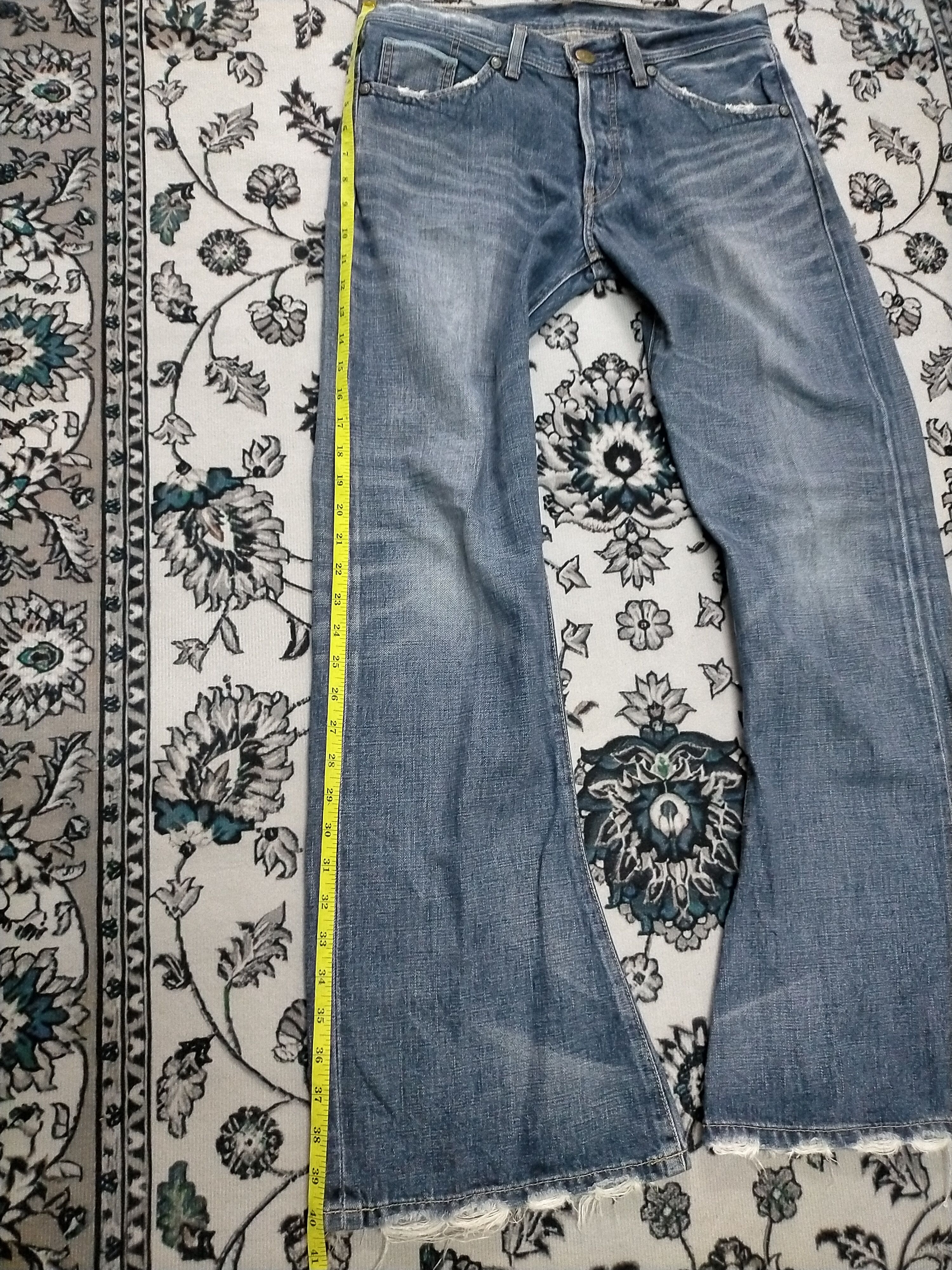 Levi's 🔥Flare 🔥Vtg Levis Mudwash Distressed Flare Jeans Size US 31 - 11 Thumbnail