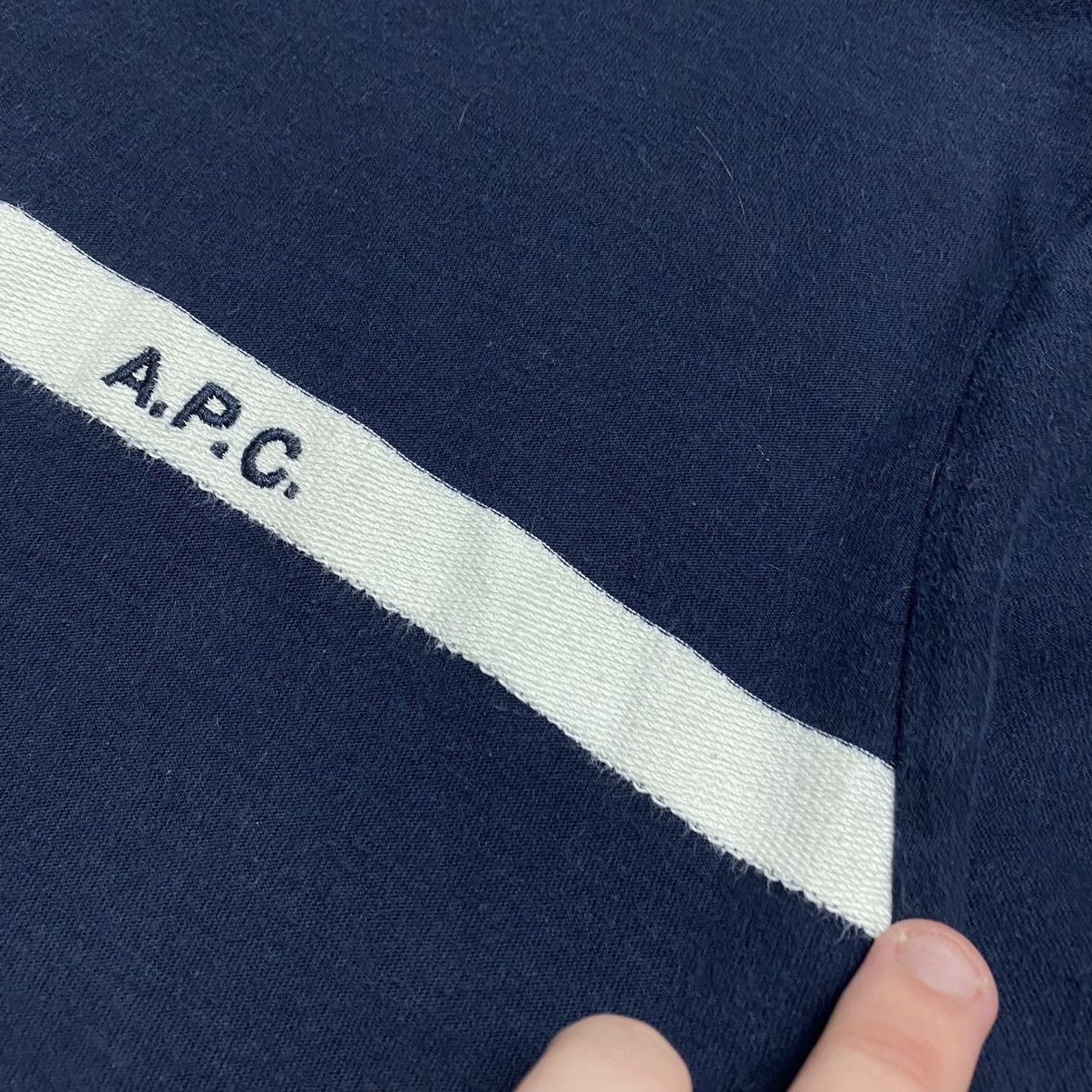 A.P.C. Luxury APC Small logo designer rare basic tee Size US XL / EU 56 / 4 - 4 Thumbnail