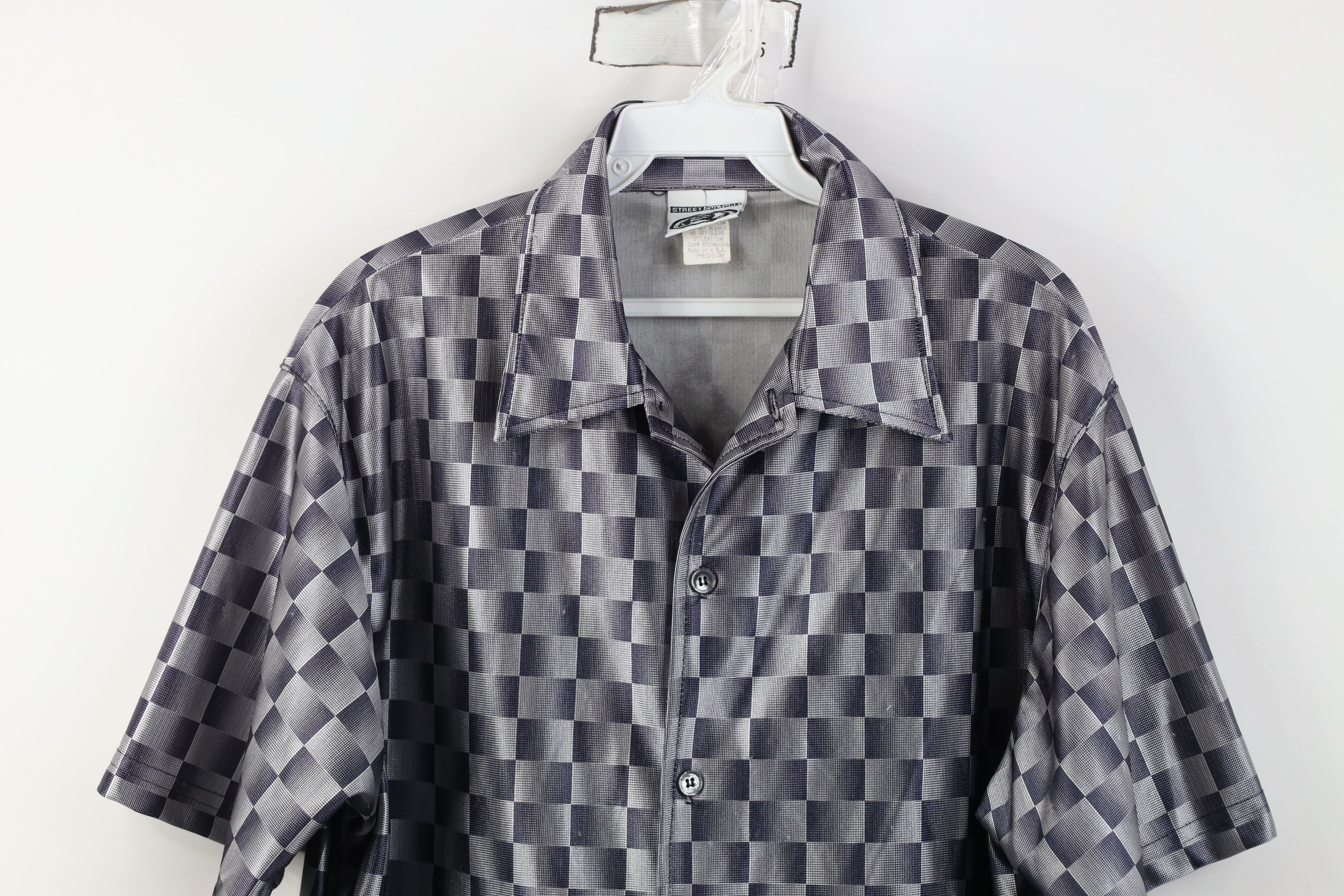 Vintage Vintage 90s Y2K Streetwear Dance Rave EDM Button Shirt USA Size US M / EU 48-50 / 2 - 2 Thumbnail