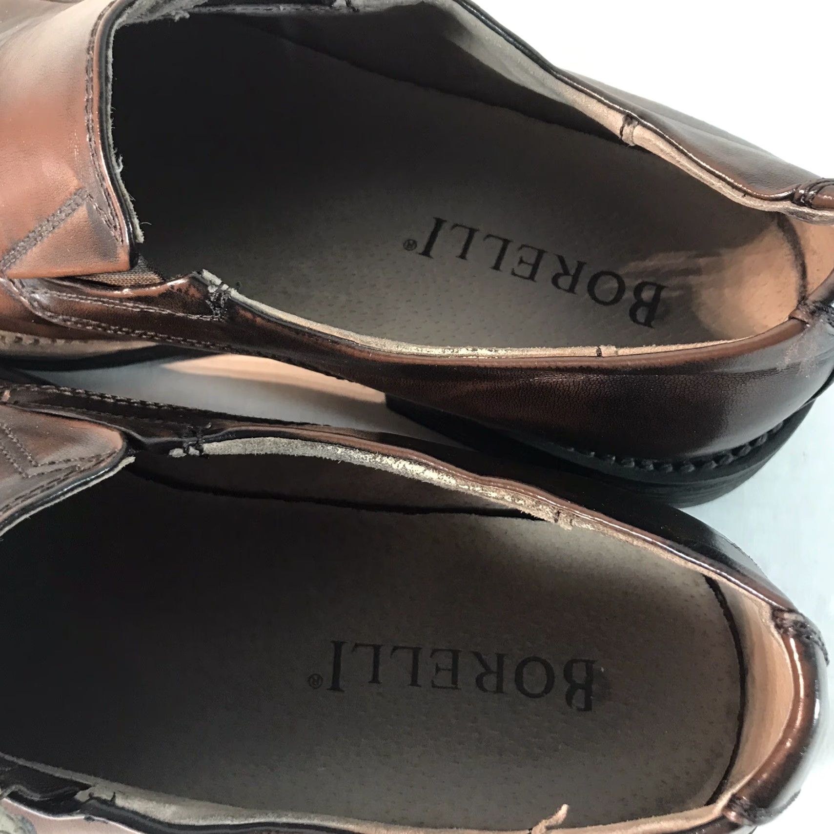 Vintage Borelli Matthew Leather Loafers Mens Size 10 Brown Dress Shoes Slip On Comfort Stylish Size US 10 / EU 43 - 3 Thumbnail