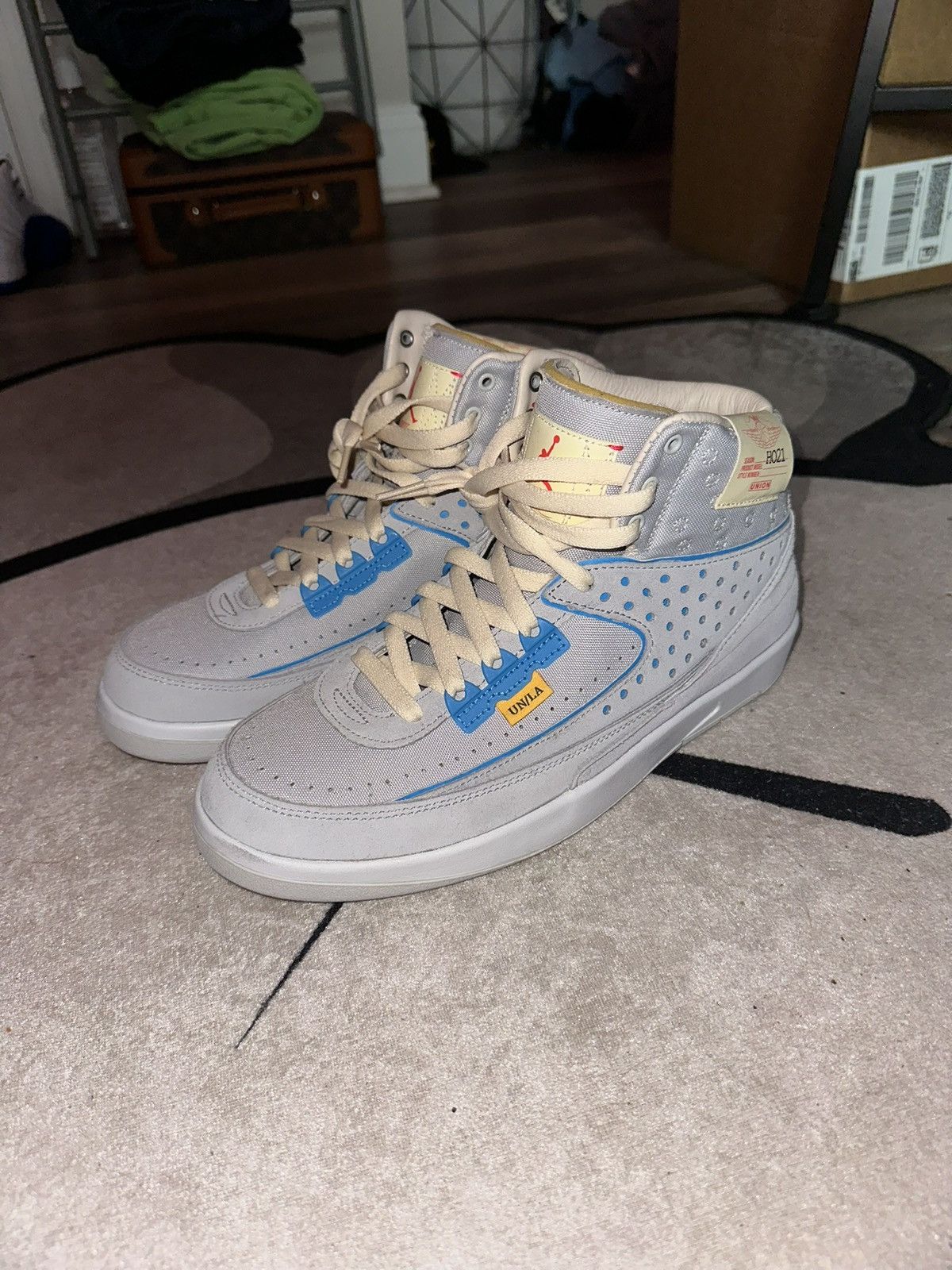 Jordan Brand × Union LA Jordan 2 Retro SP Union LA Grey Fog Size US 8.5 / EU 41-42 - 3 Thumbnail