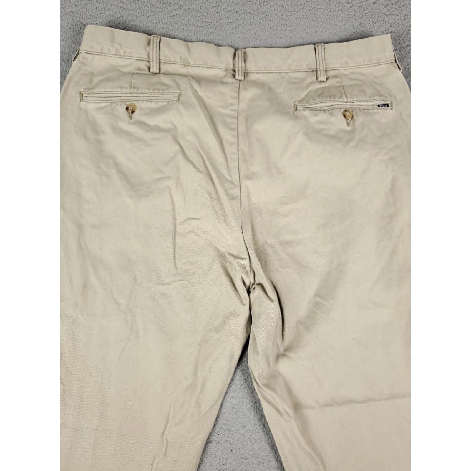 Ralph Lauren Ralph Lauren Chino Pants Mens 38x30 Beige Flat Front Casual Trousers Size US 38 / EU 54 - 7 Thumbnail