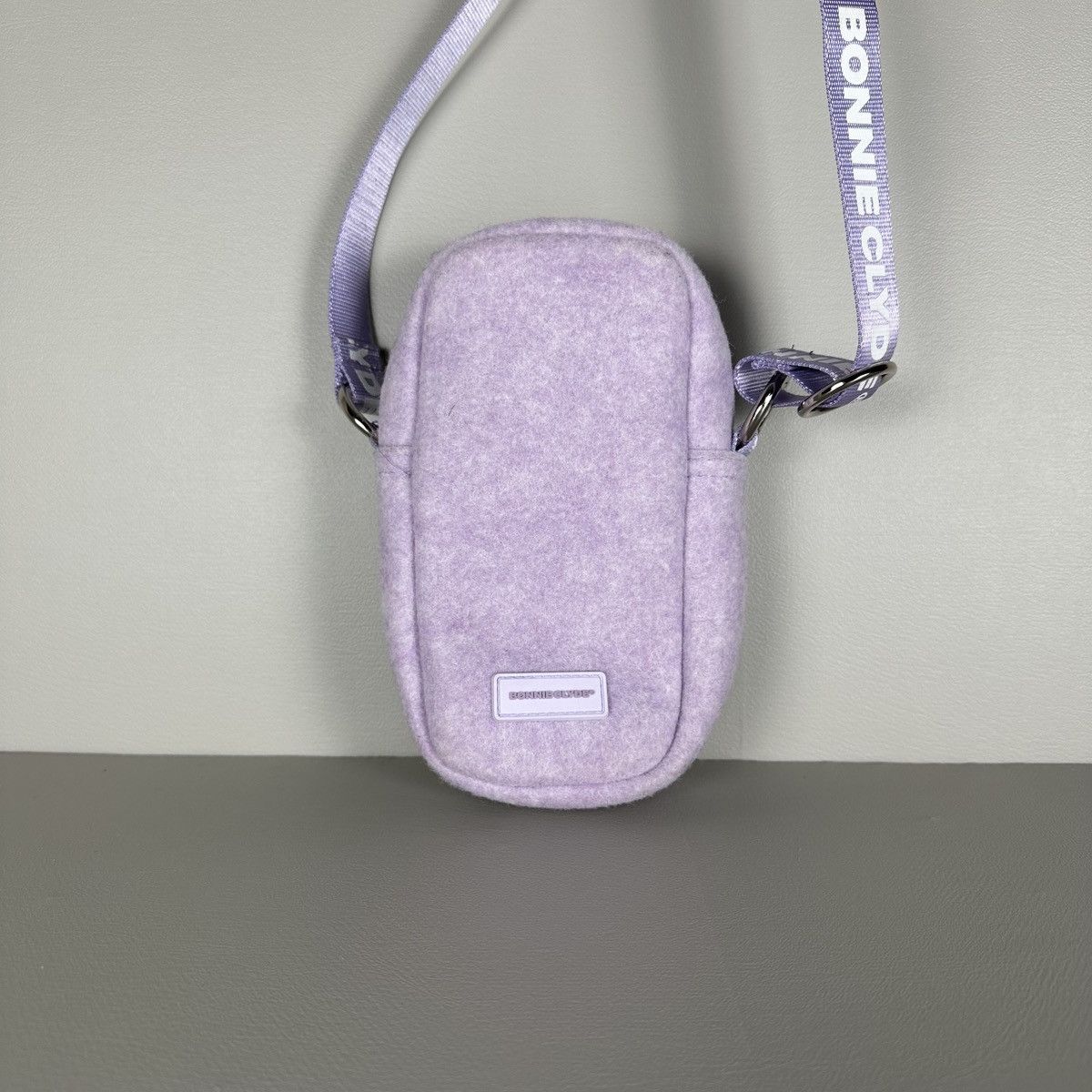 Bonnie Clyde Bonnie Clyde Light Purple Wool Crossbody Bag Size ONE SIZE - 1 Thumbnail