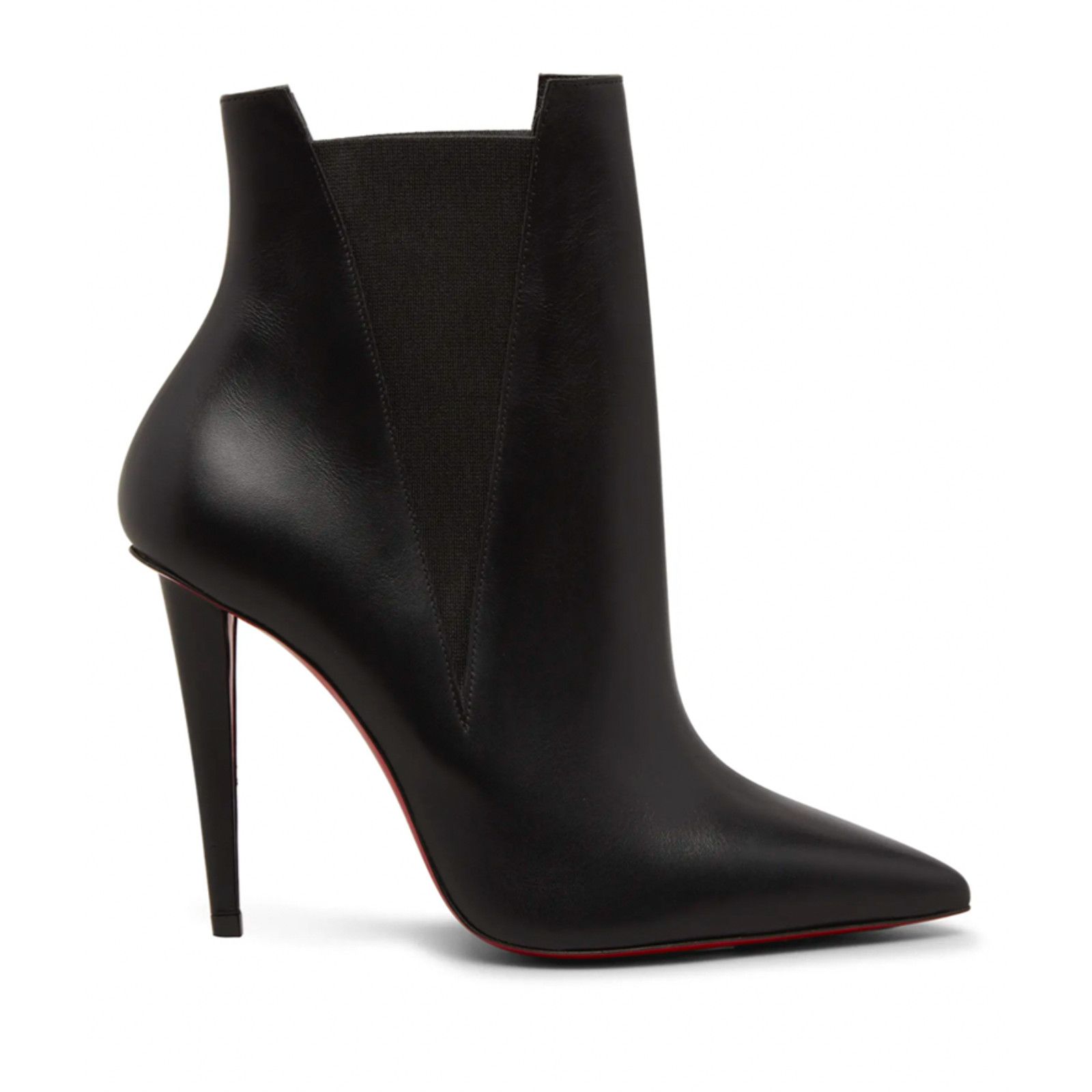 Christian Louboutin Astribooty 100 Black Calf Leather Ankle Heel Bootie 39.5 Size US 9.5 / IT 39.5 - 1 Thumbnail