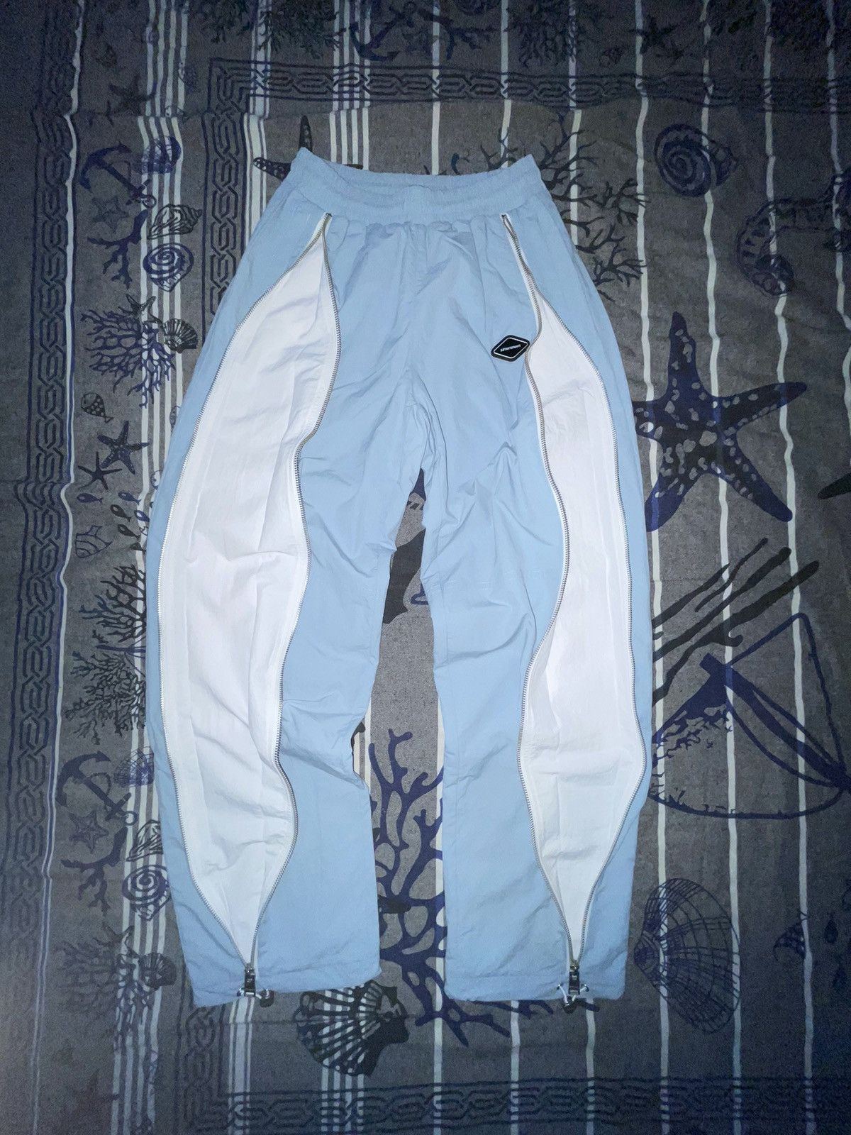 Unknown London Baby Blue Track Pants Size US 28 / EU 44 - 3 Thumbnail