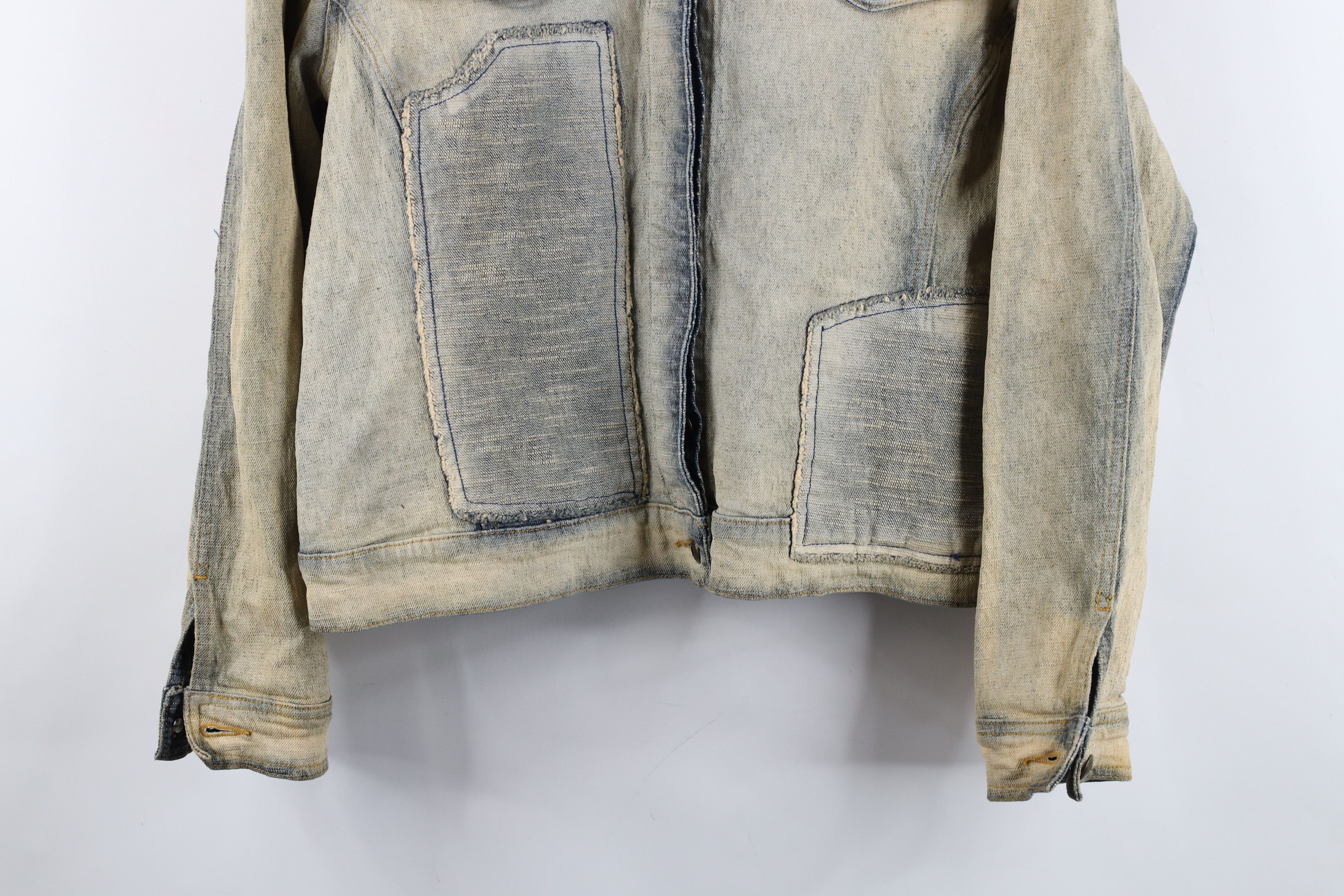 Fubu Vintage FUBU Stretch Denim Jean Trucker Jacket Acid Wash Size XXL / US 16-18 / IT 52-54 - 3 Thumbnail