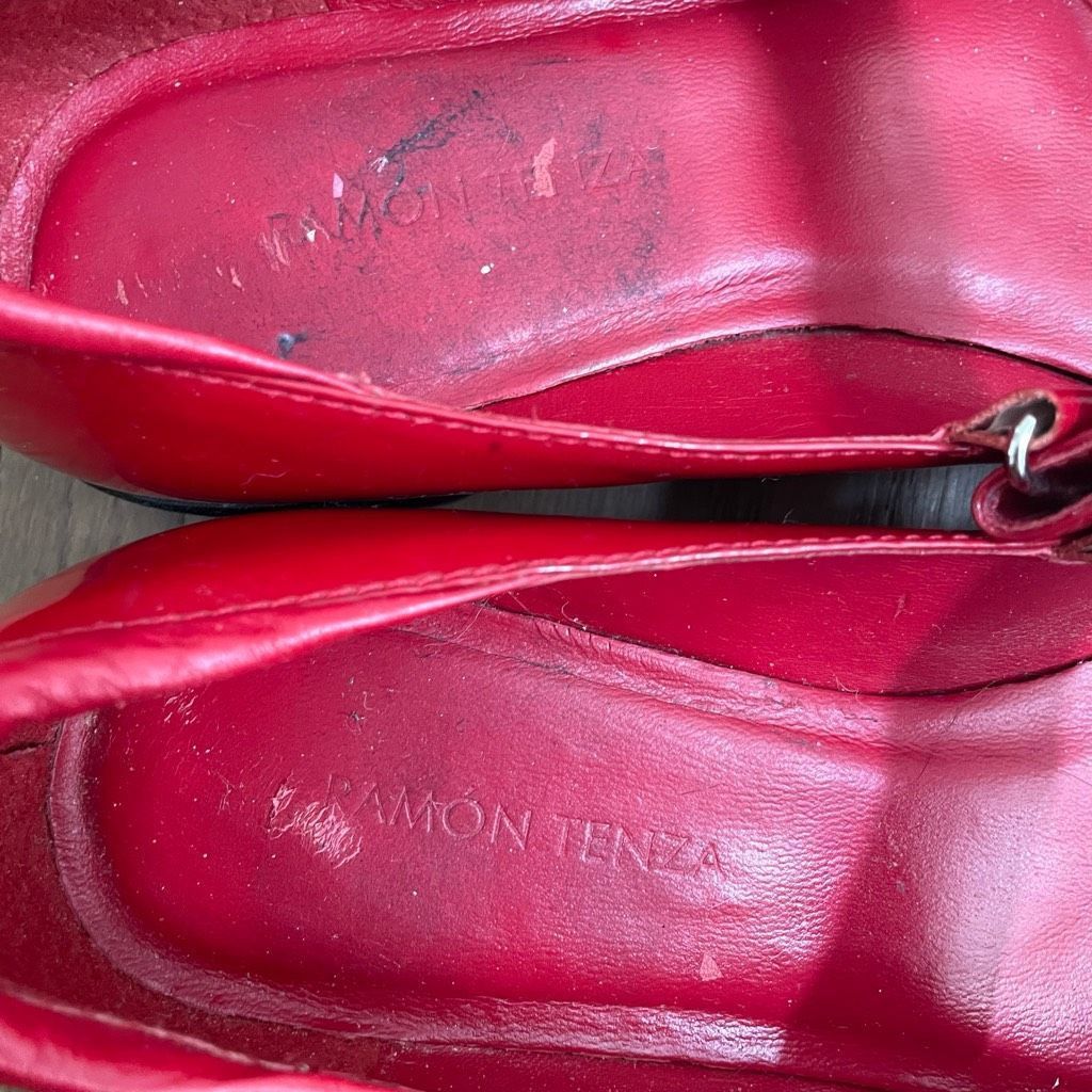 Other Ramon Tenza Red Patent Leather Mary Jane Lug Sole $250 7 Size US 7 / IT 37 - 7 Thumbnail