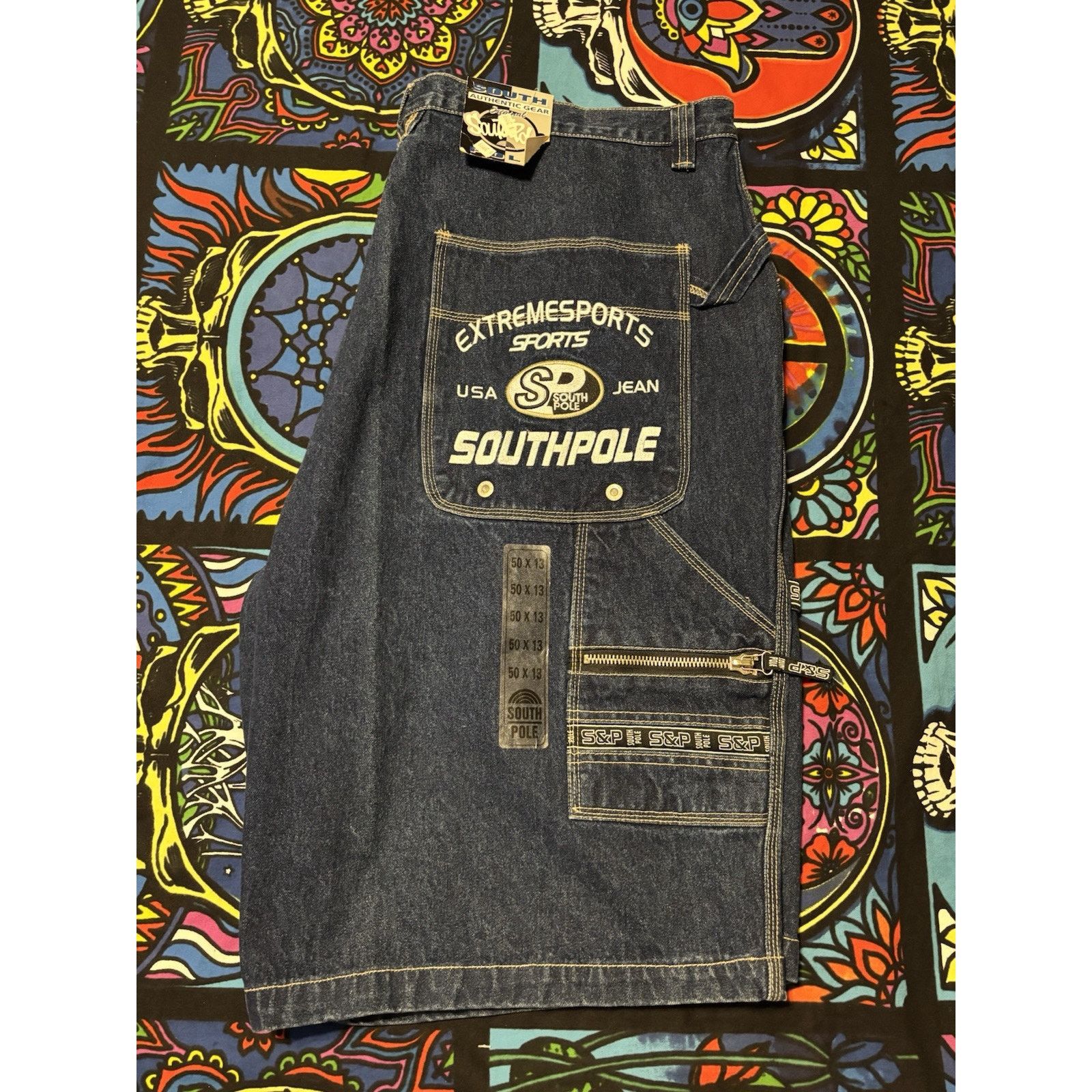 Other Vintage y2k southpole denim NWT 50 x 13 jorts shorts Size US 28 / EU 44 - 3 Thumbnail