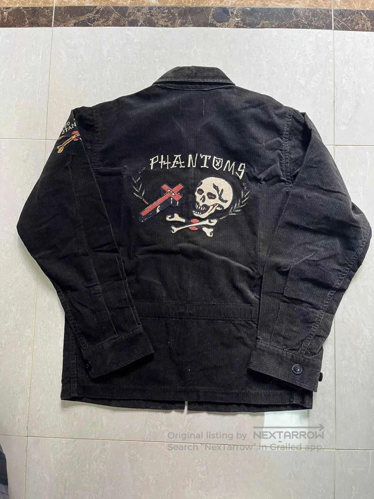 Japanese Brand GANGSTERVILLE Corduroy Jacket with Embroidery. Size US S / EU 44-46 / 1 - 1 Thumbnail